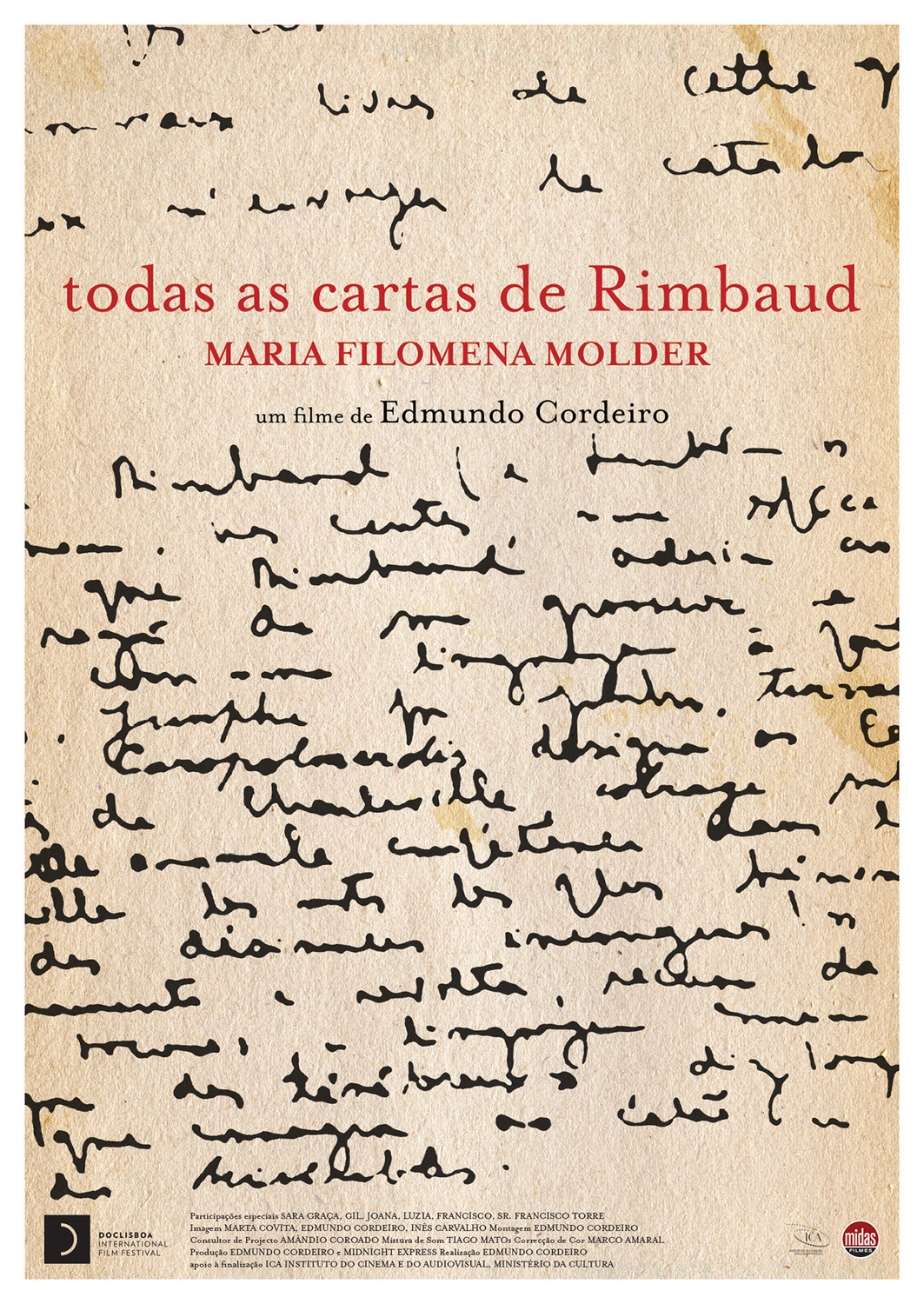Extra Large Movie Poster Image for Todas as Cartas de Rimbaud 