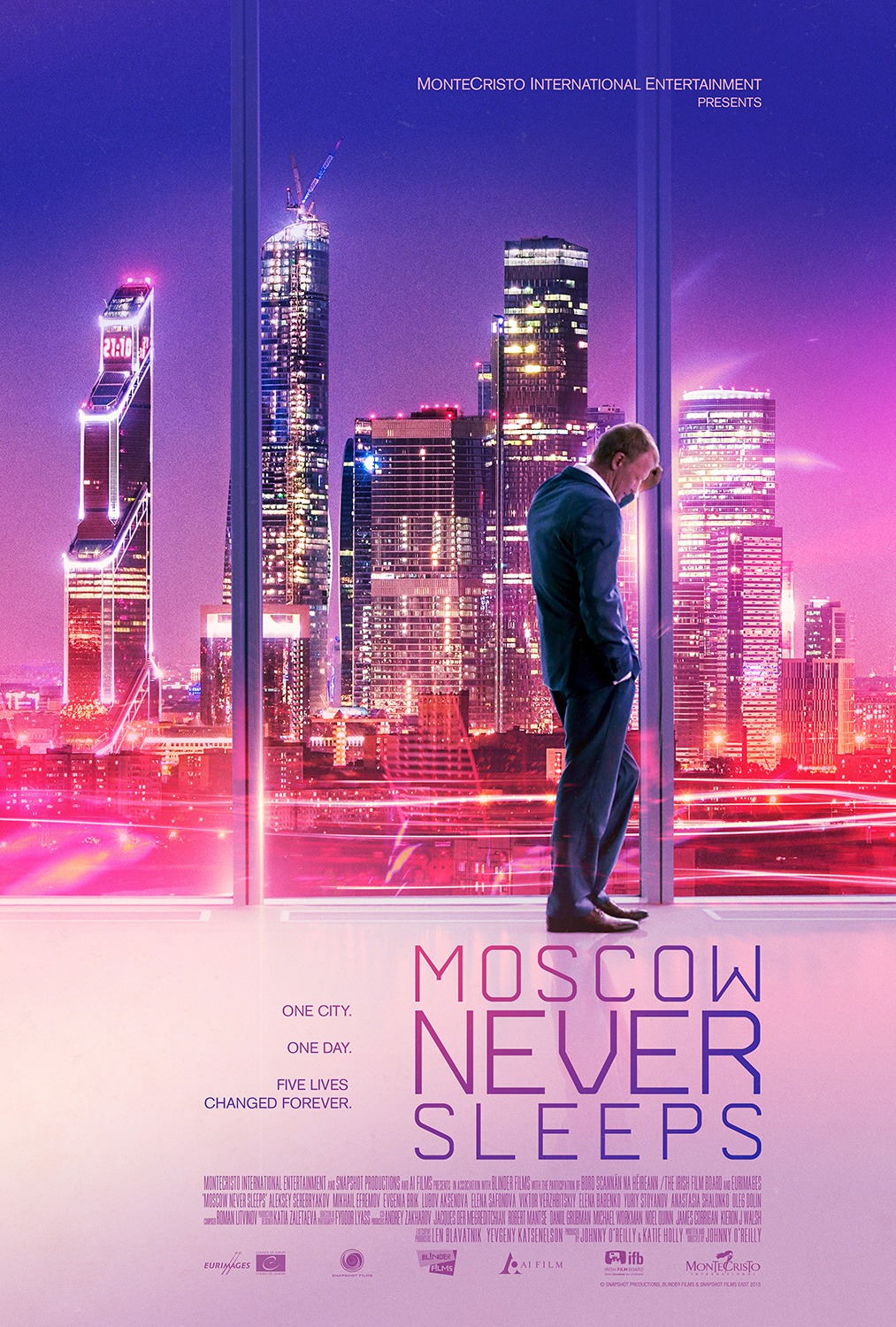 Extra Large Movie Poster Image for Moscow Never Sleeps (#2 of 3)