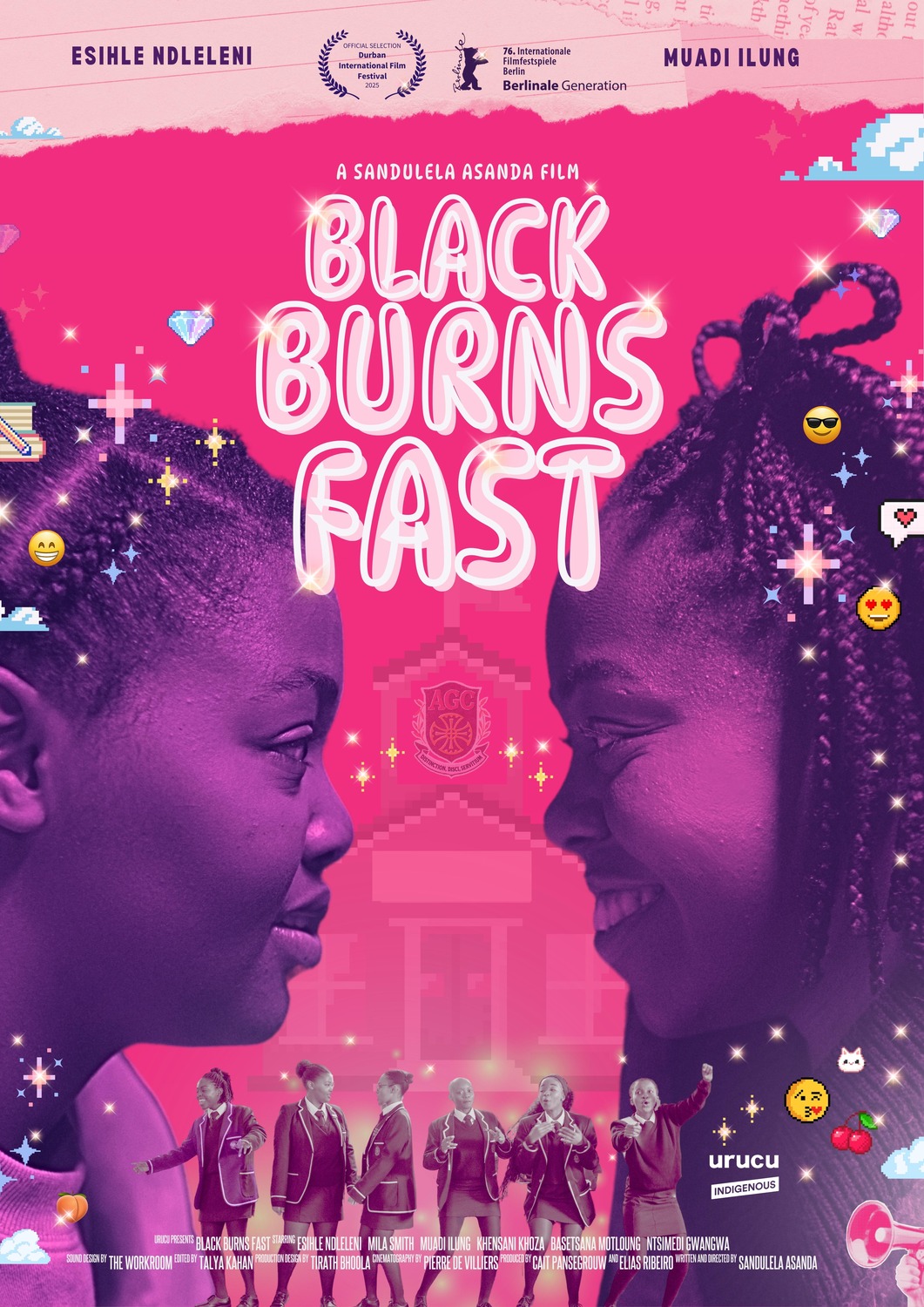 Extra Large Movie Poster Image for Black Burns Fast 
