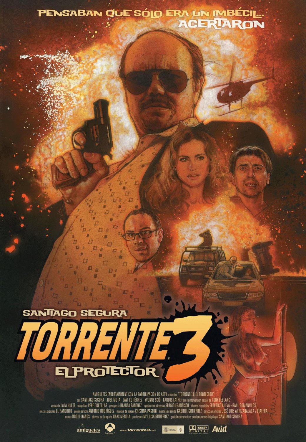 Extra Large Movie Poster Image for Torrente 3: El protector 