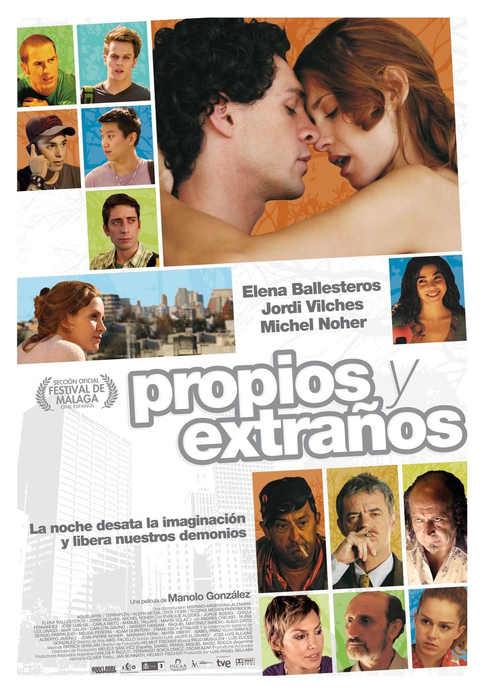 Extra Large Movie Poster Image for Propios y extraños 