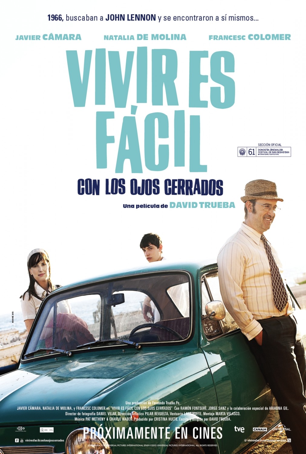 Extra Large Movie Poster Image for Vivir es fácil con los ojos cerrados 