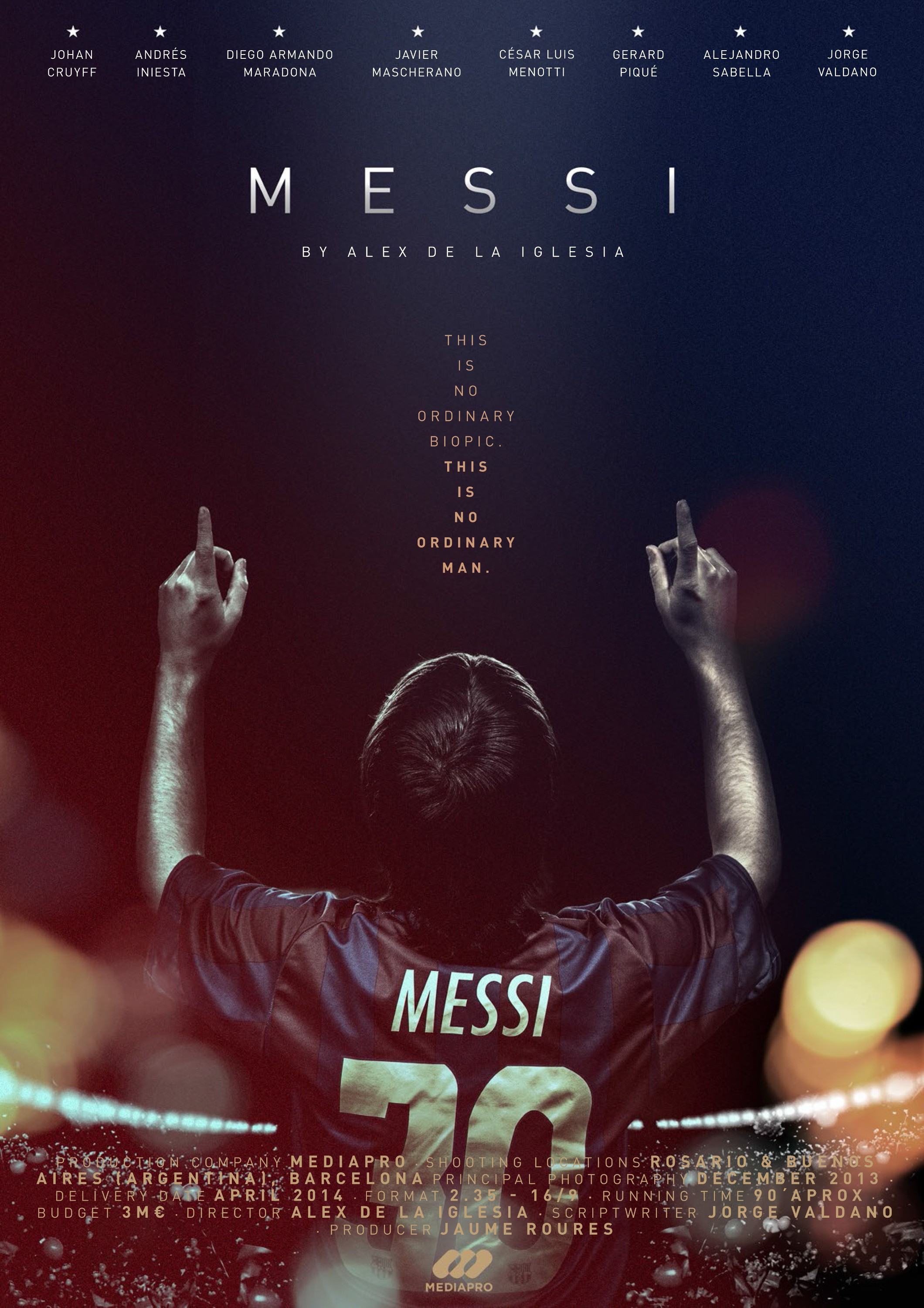 Mega Sized Movie Poster Image for Messi 