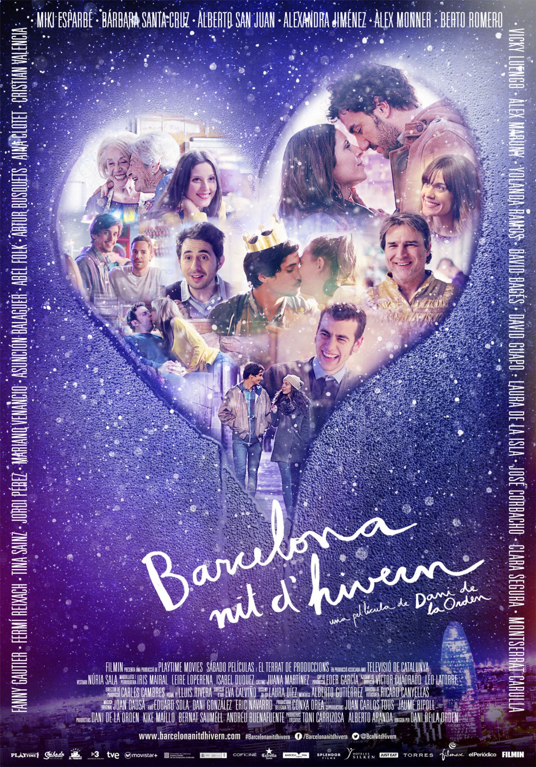 Extra Large Movie Poster Image for Barcelona, nit d'hivern 