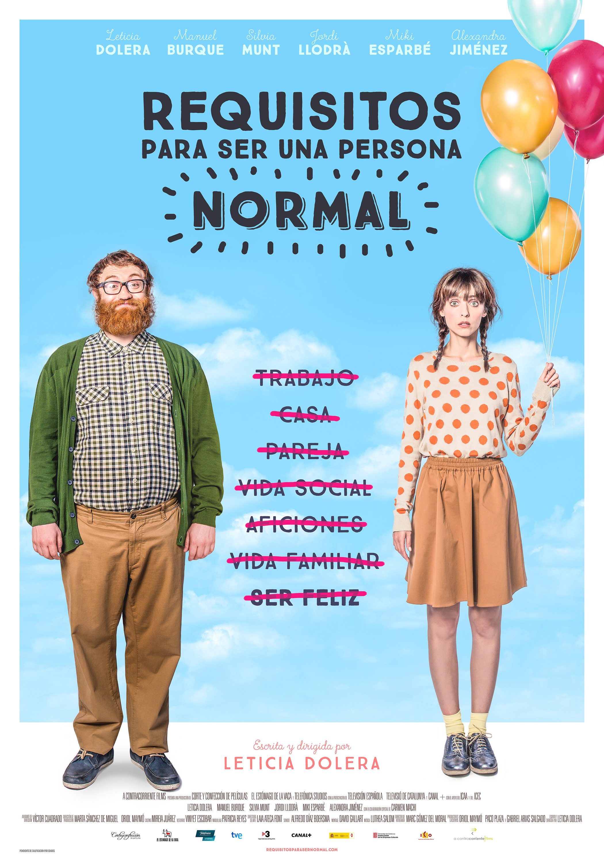 Mega Sized Movie Poster Image for Requisitos para ser una persona normal 