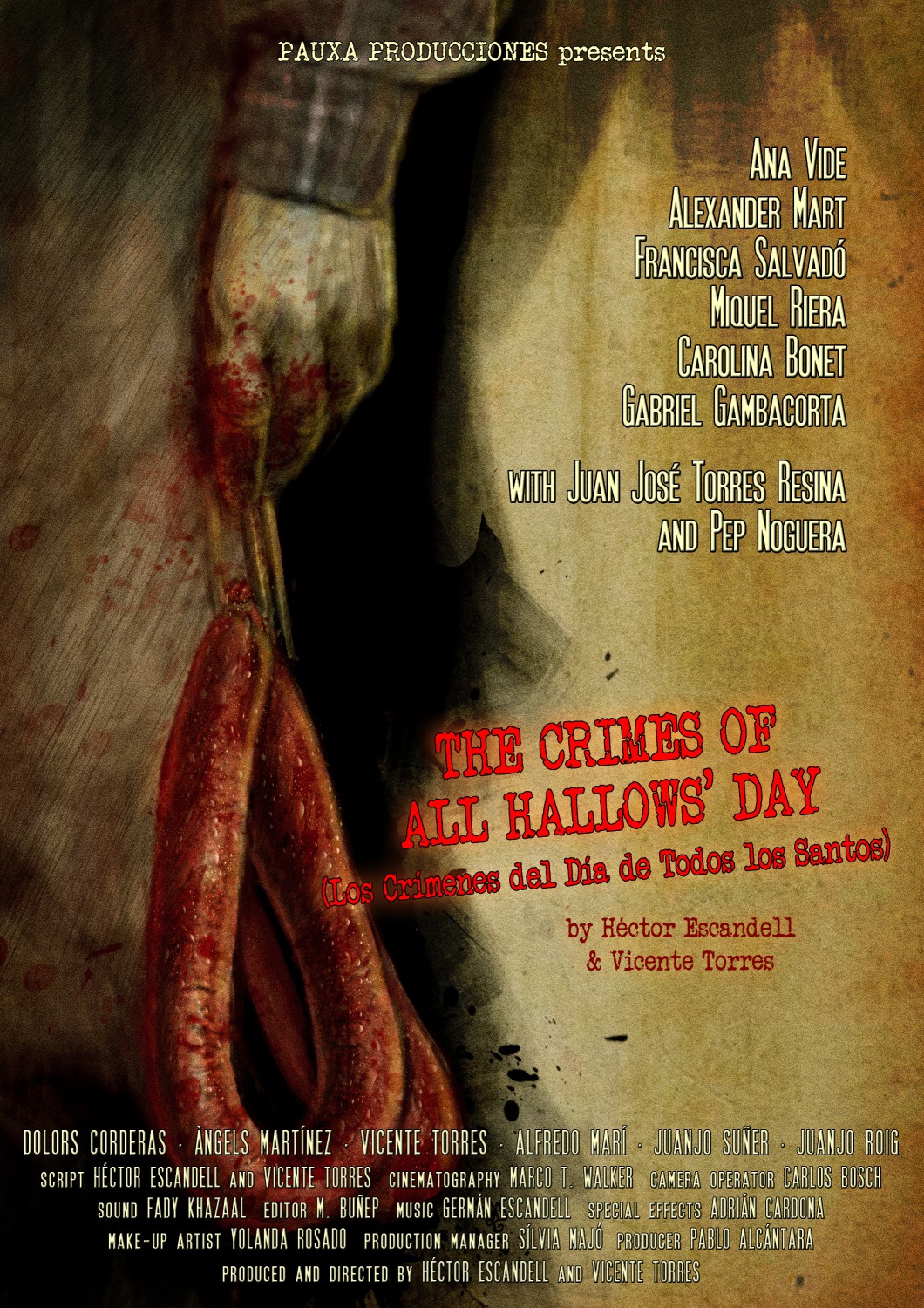 Extra Large Movie Poster Image for Los Crímenes del Día de Todos los Santos 
