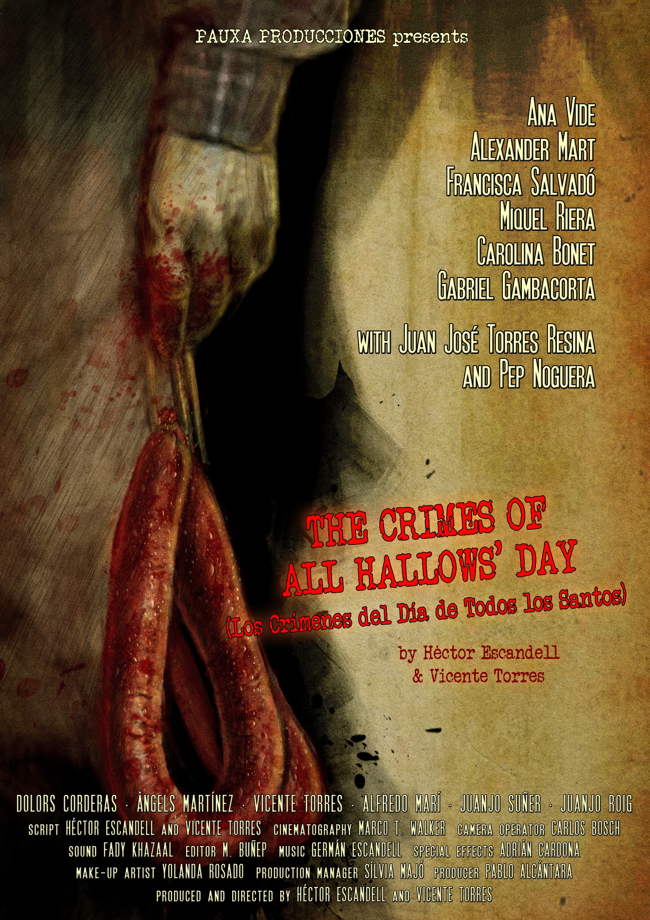 Mega Sized Movie Poster Image for Los Crímenes del Día de Todos los Santos 