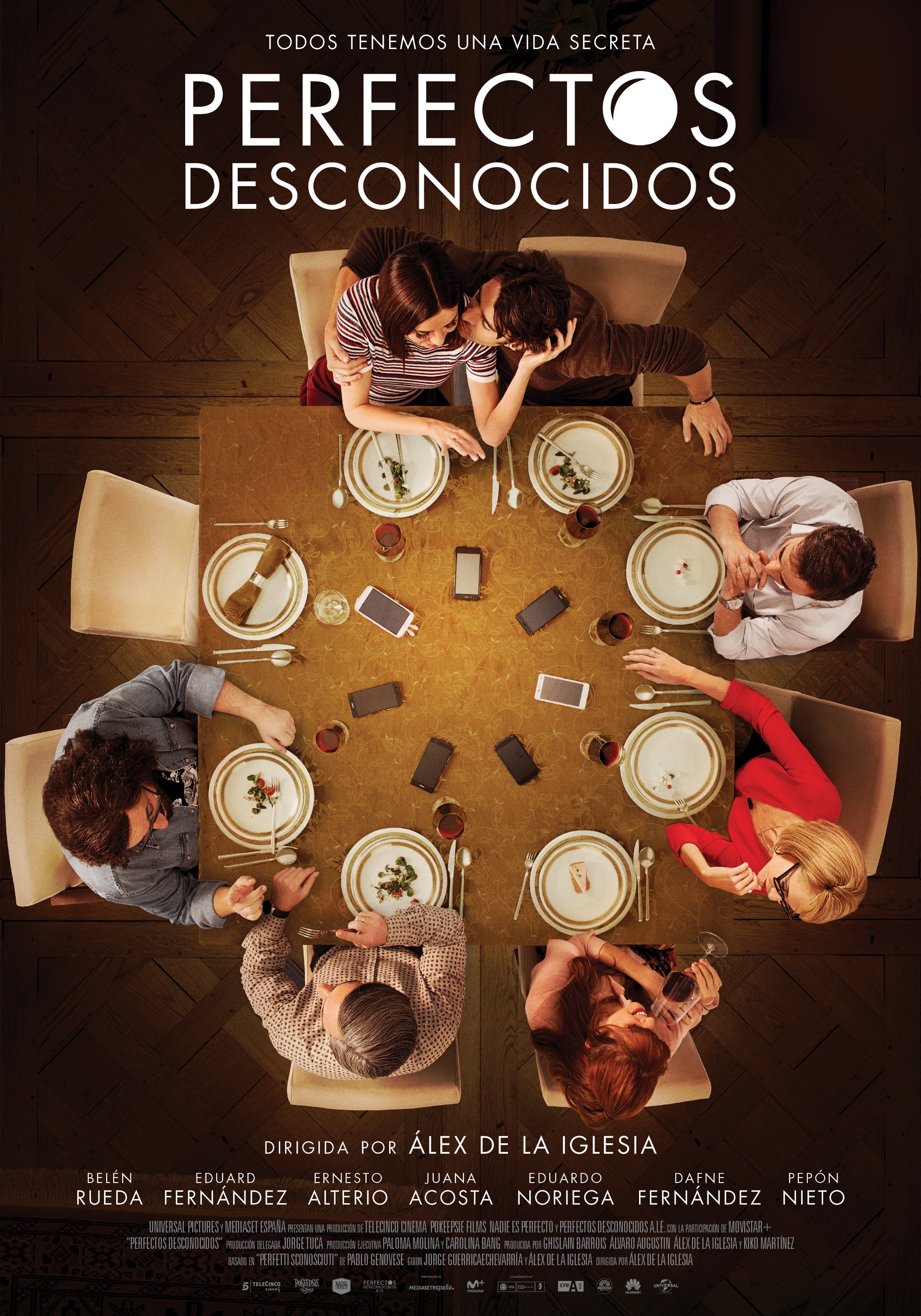 Mega Sized Movie Poster Image for Perfectos desconocidos 