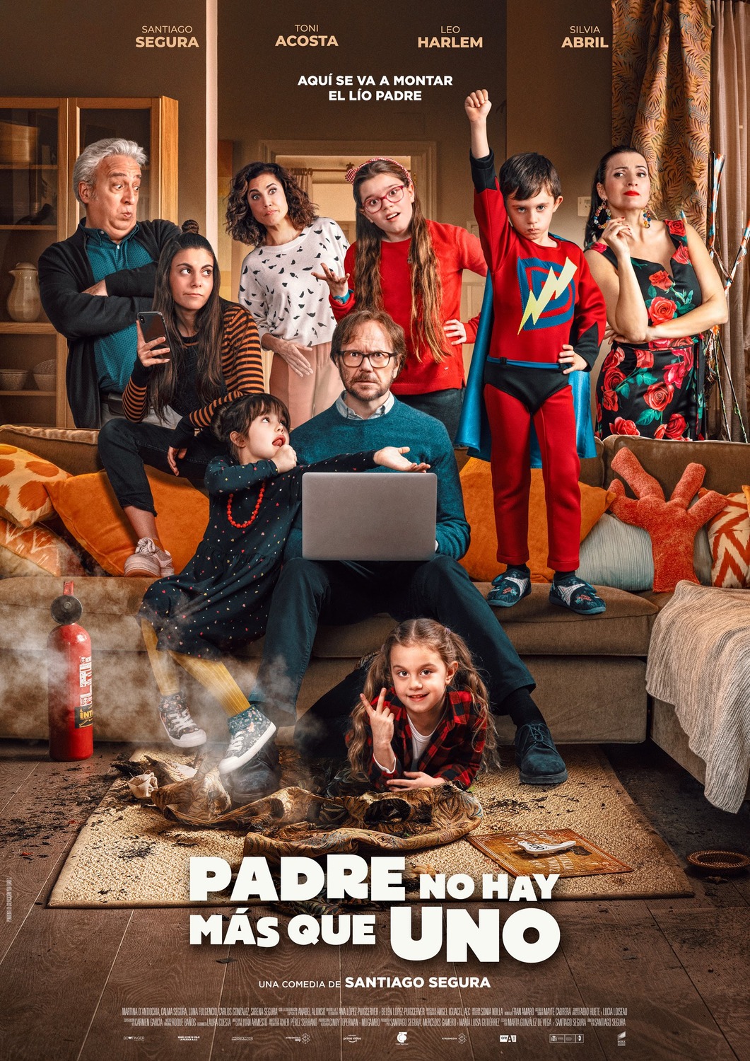 Extra Large Movie Poster Image for Padre no hay más que uno (#2 of 5)