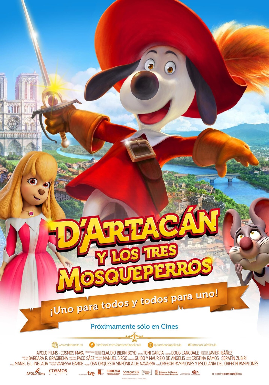 Extra Large Movie Poster Image for D'Artacán y los tres Mosqueperros (#1 of 3)