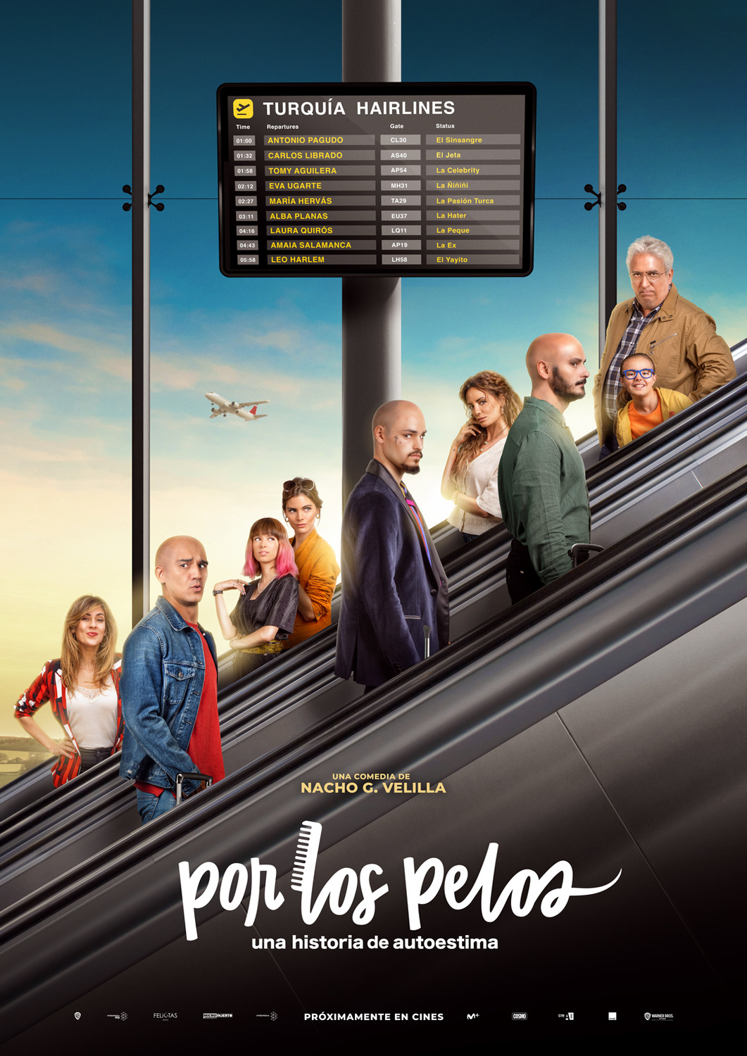 Extra Large Movie Poster Image for Por los pelos (#1 of 2)