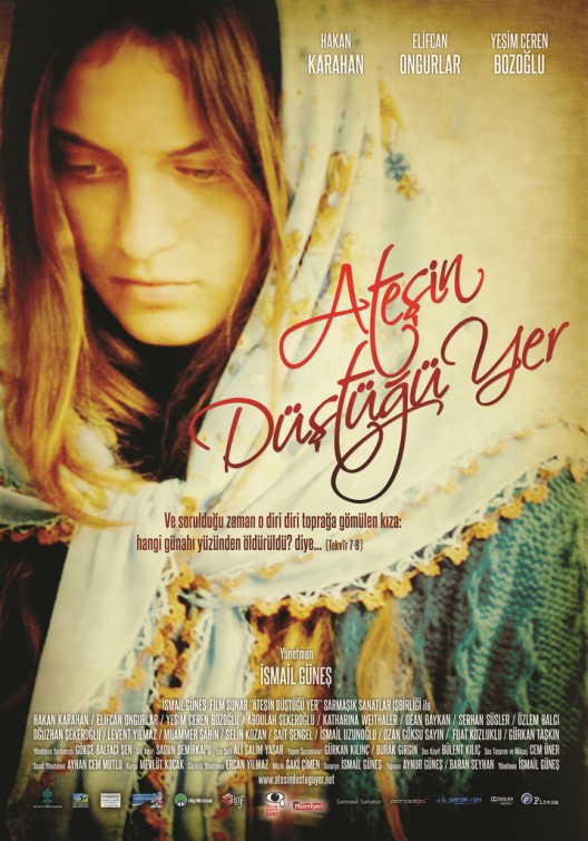 Atesin düstügü yer Movie Poster