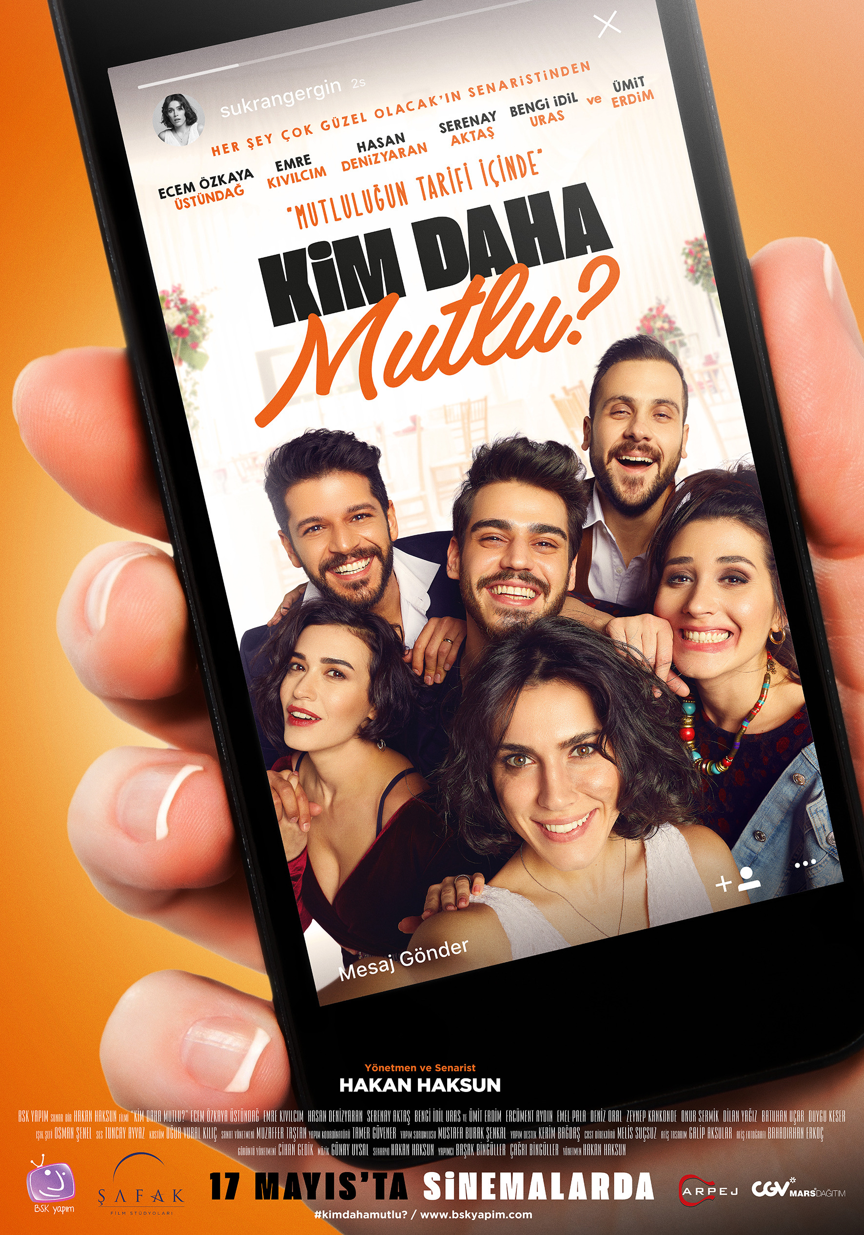 Mega Sized Movie Poster Image for Kim Daha Mutlu? (#2 of 3)