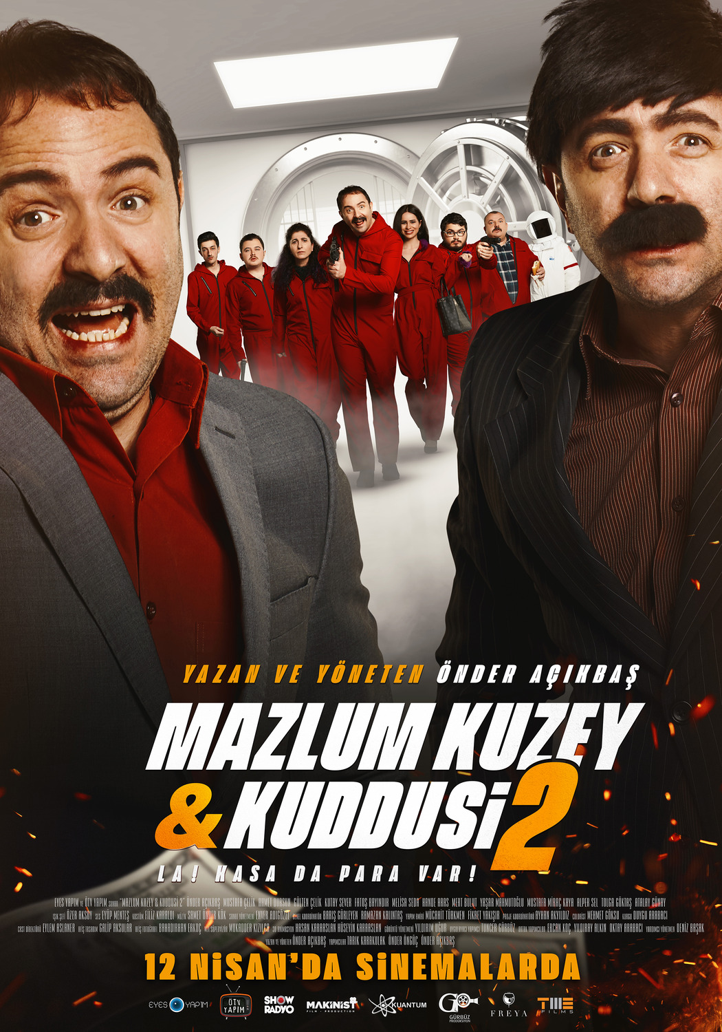 Extra Large Movie Poster Image for Mazlum Kuzey & Kuddusi 2 La! Kasada Para Var! (#2 of 3)