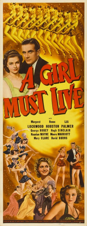 A Girl Must Live Movie Poster