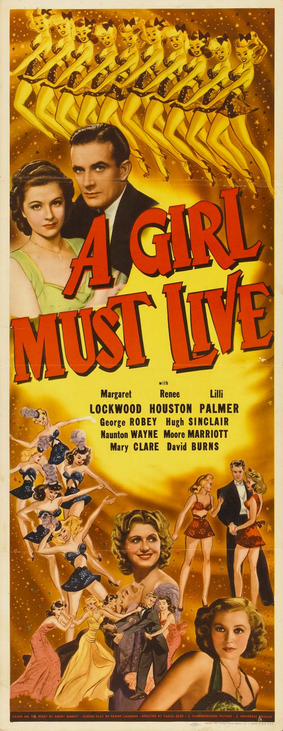 Extra Large Movie Poster Image for A Girl Must Live 