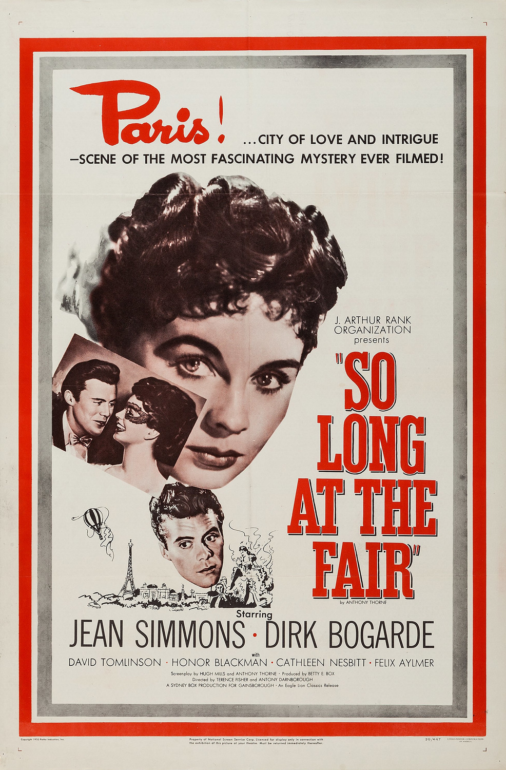 Extra Large Movie Poster Image for So Long at the Fair 