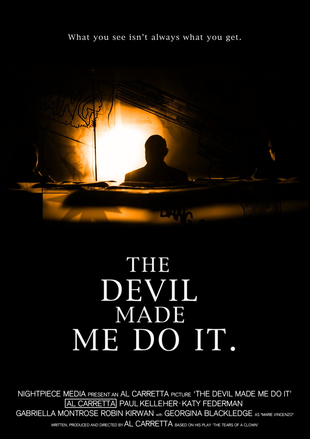 Extra Large Movie Poster Image for The Devil Made Me Do It 