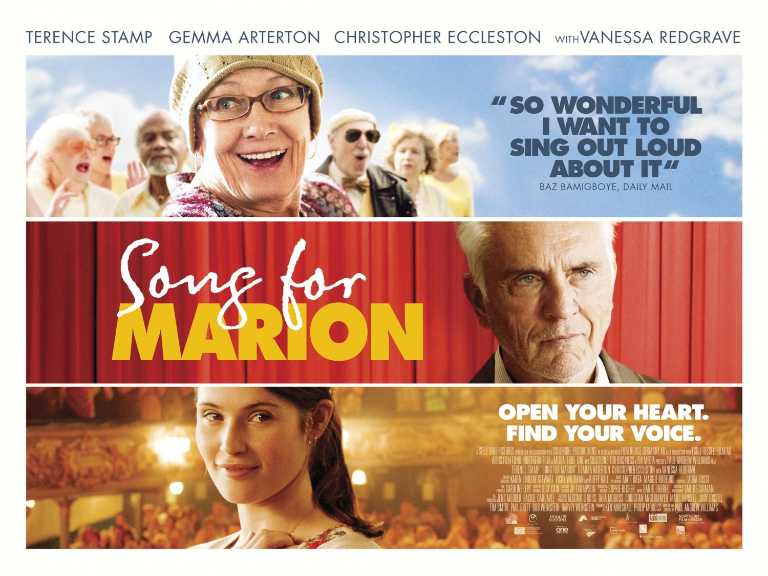 Extra Large Movie Poster Image for Song for Marion