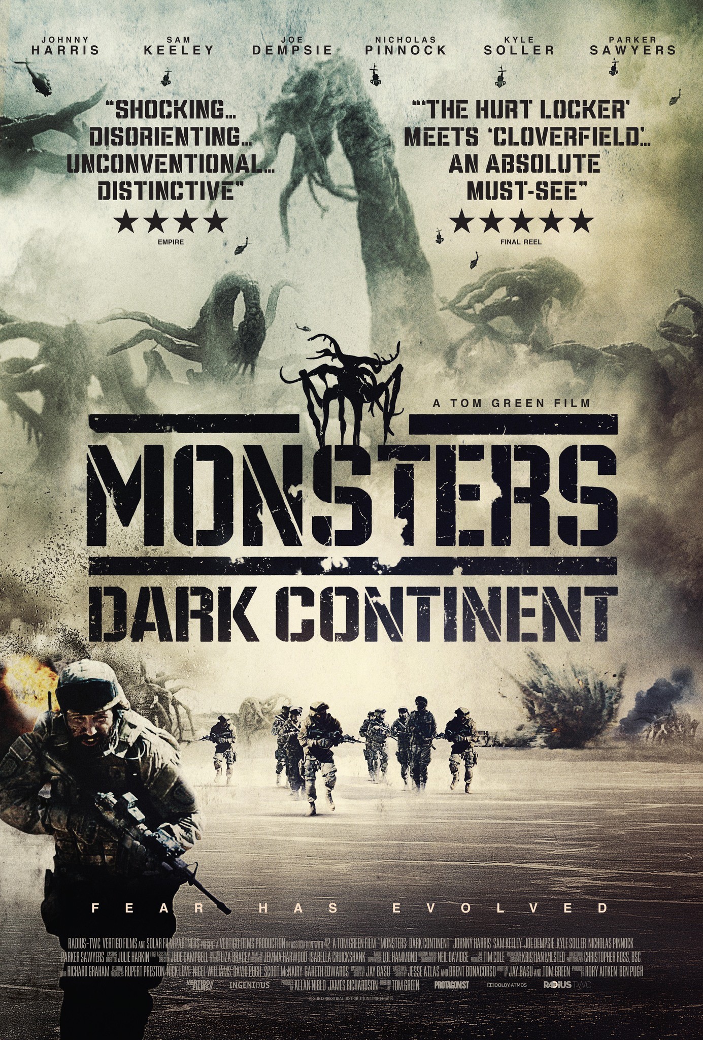 Mega Sized Movie Poster Image for Monsters: Dark Continent (#1 of 2)