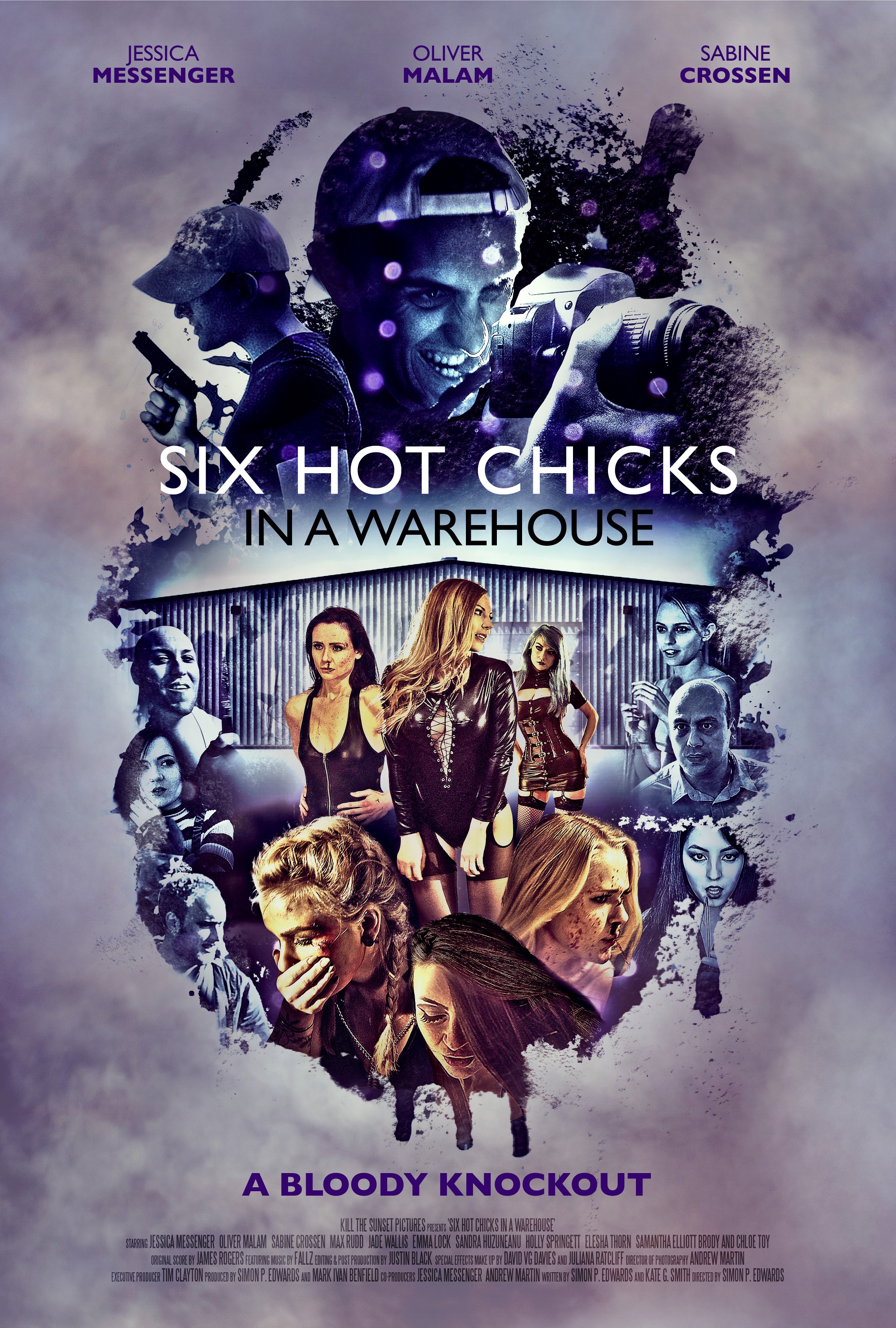 Mega Sized Movie Poster Image for Six Hot Chicks in a Warehouse 