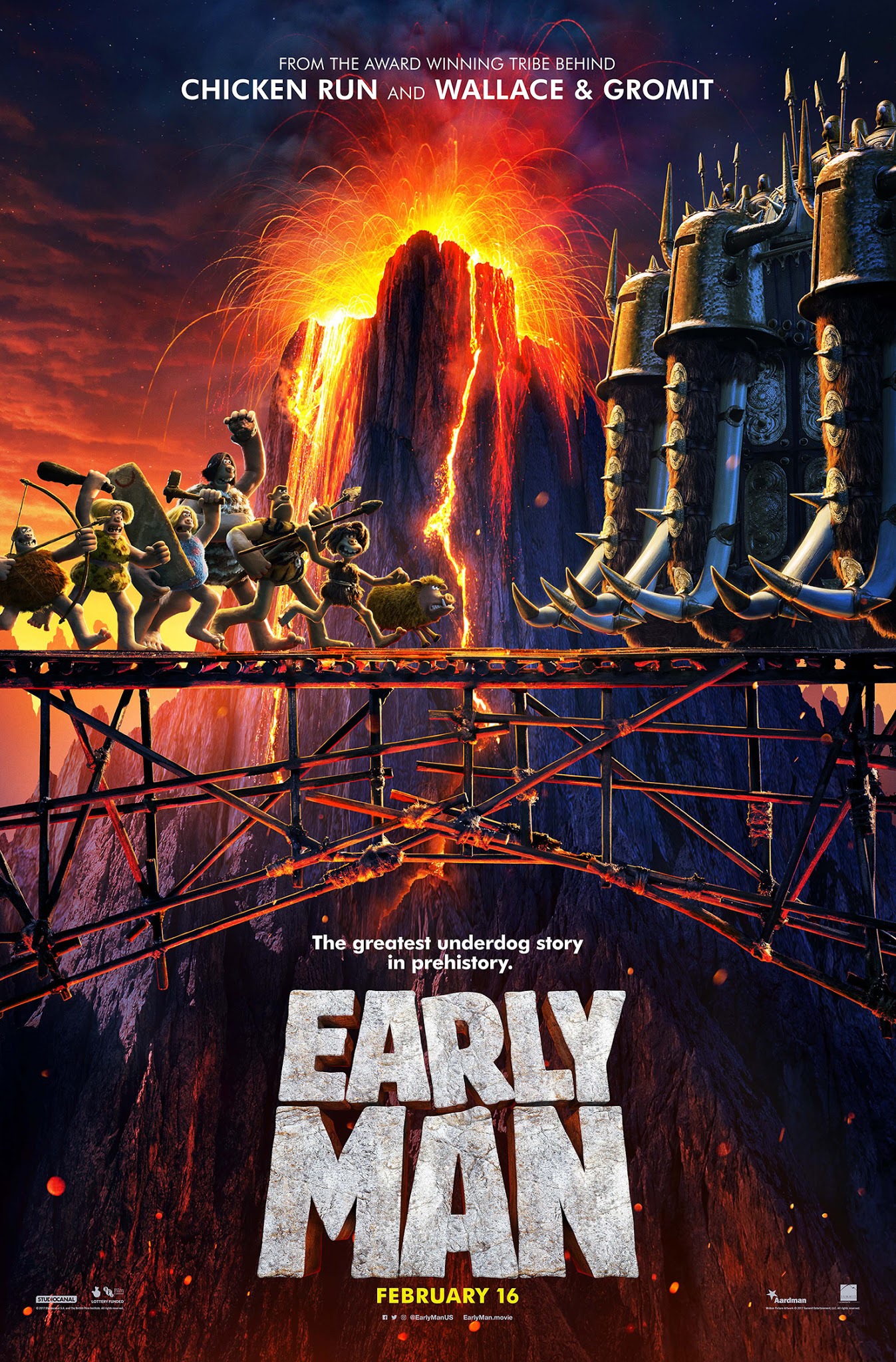 Mega Sized Movie Poster Image for Early Man (#11 of 36)