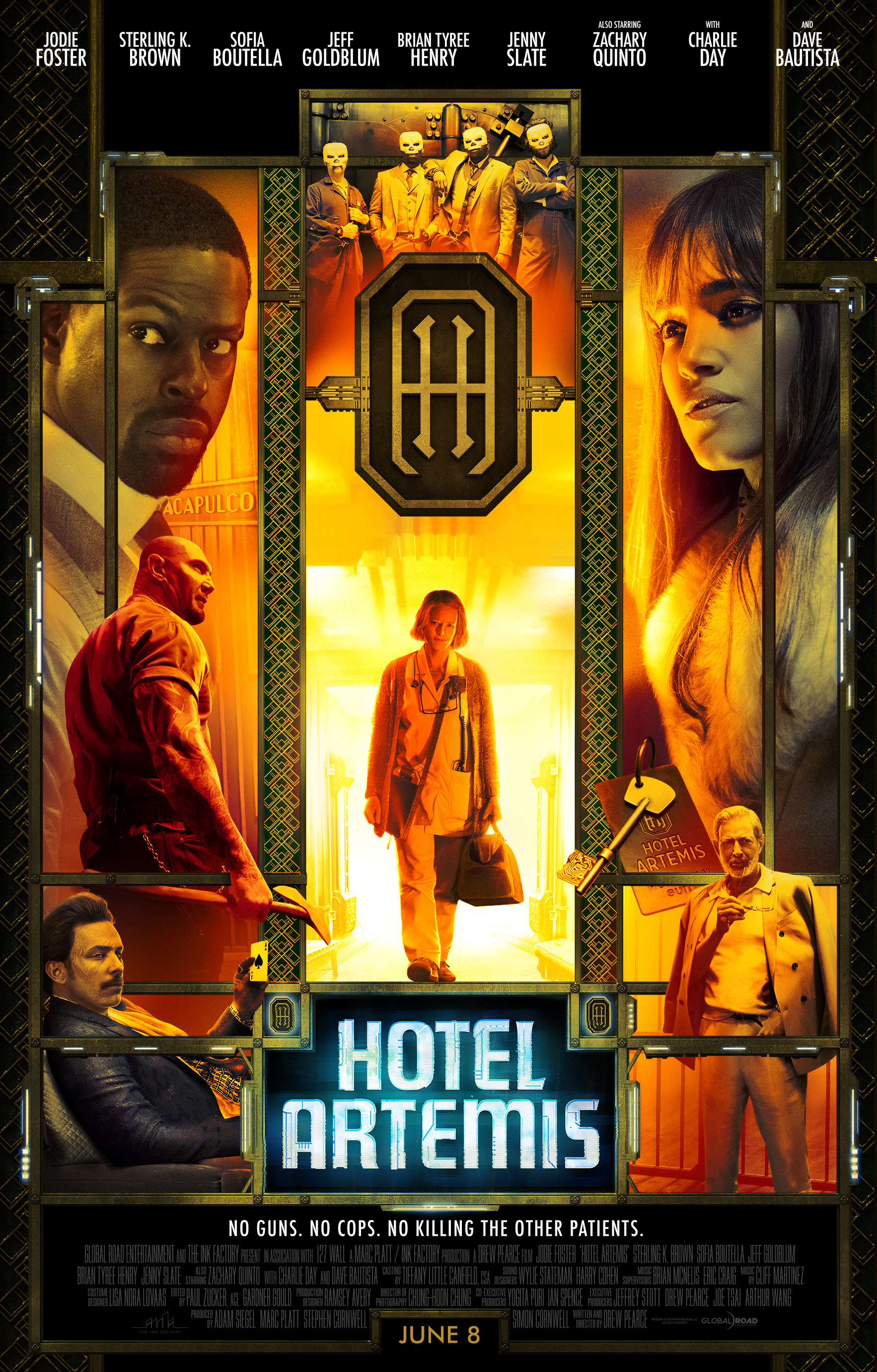 Mega Sized Movie Poster Image for Hotel Artemis (#1 of 2)