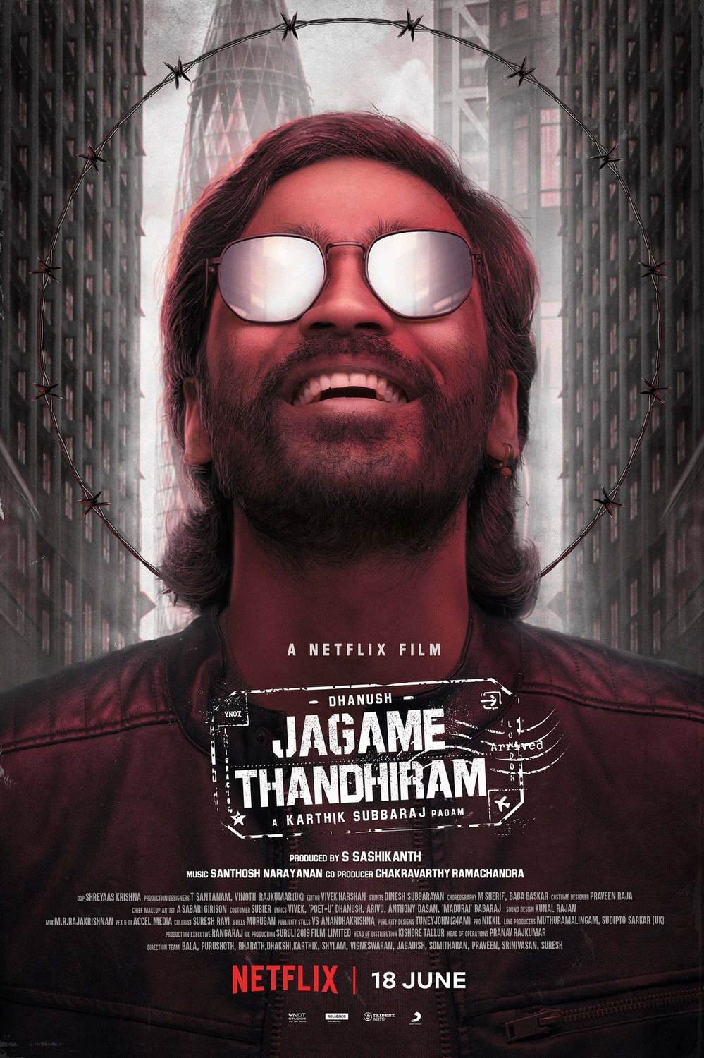 Extra Large Movie Poster Image for Jagame Thandhiram 