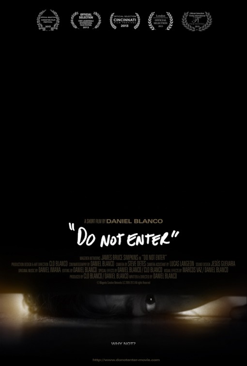 Do Not Enter Short Film Poster SFP Gallery
