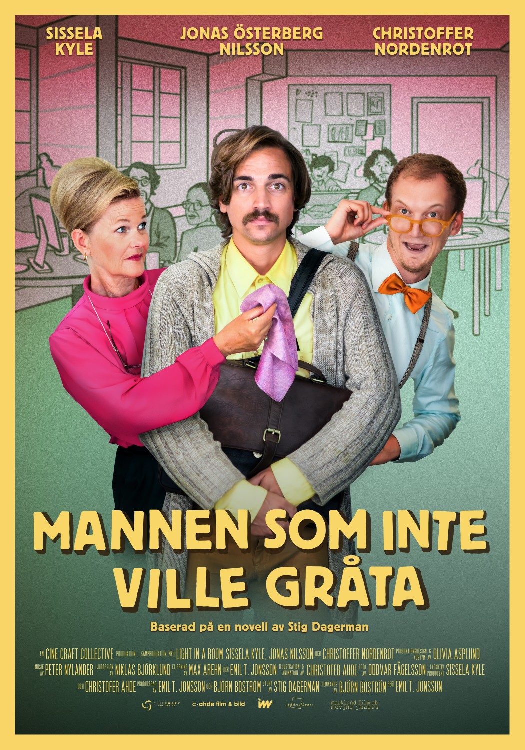 Extra Large Movie Poster Image for Mannen som inte ville gr�ta