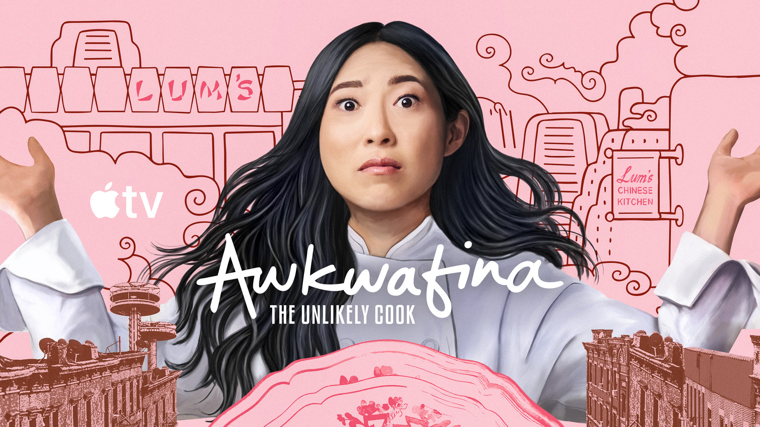 Extra Large TV Poster Image for Awkwafina: The Unlikely Cook (#2 of 2)
