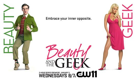 Beauty and the Geek Poster. Poster design by CW Print Creative