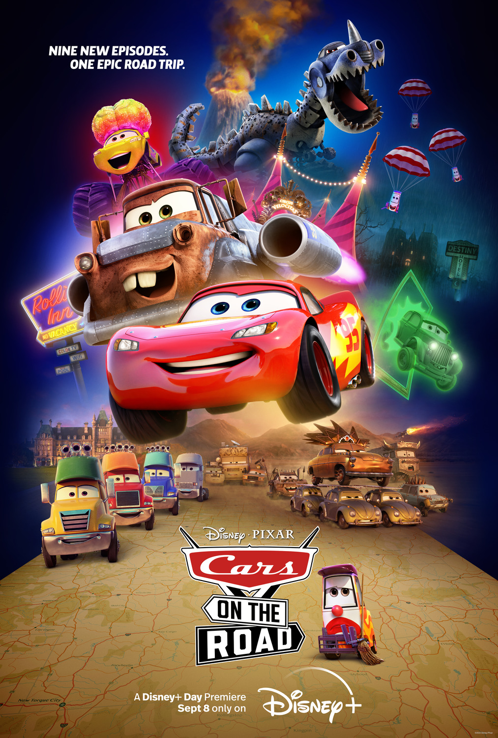 Extra Large Movie Poster Image for Cars on the Road 