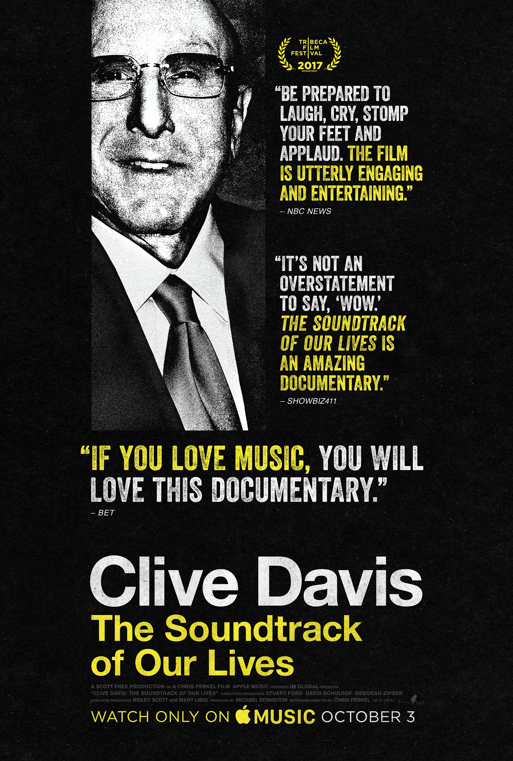 Mega Sized TV Poster Image for Clive Davis: The Soundtrack of Our Lives 