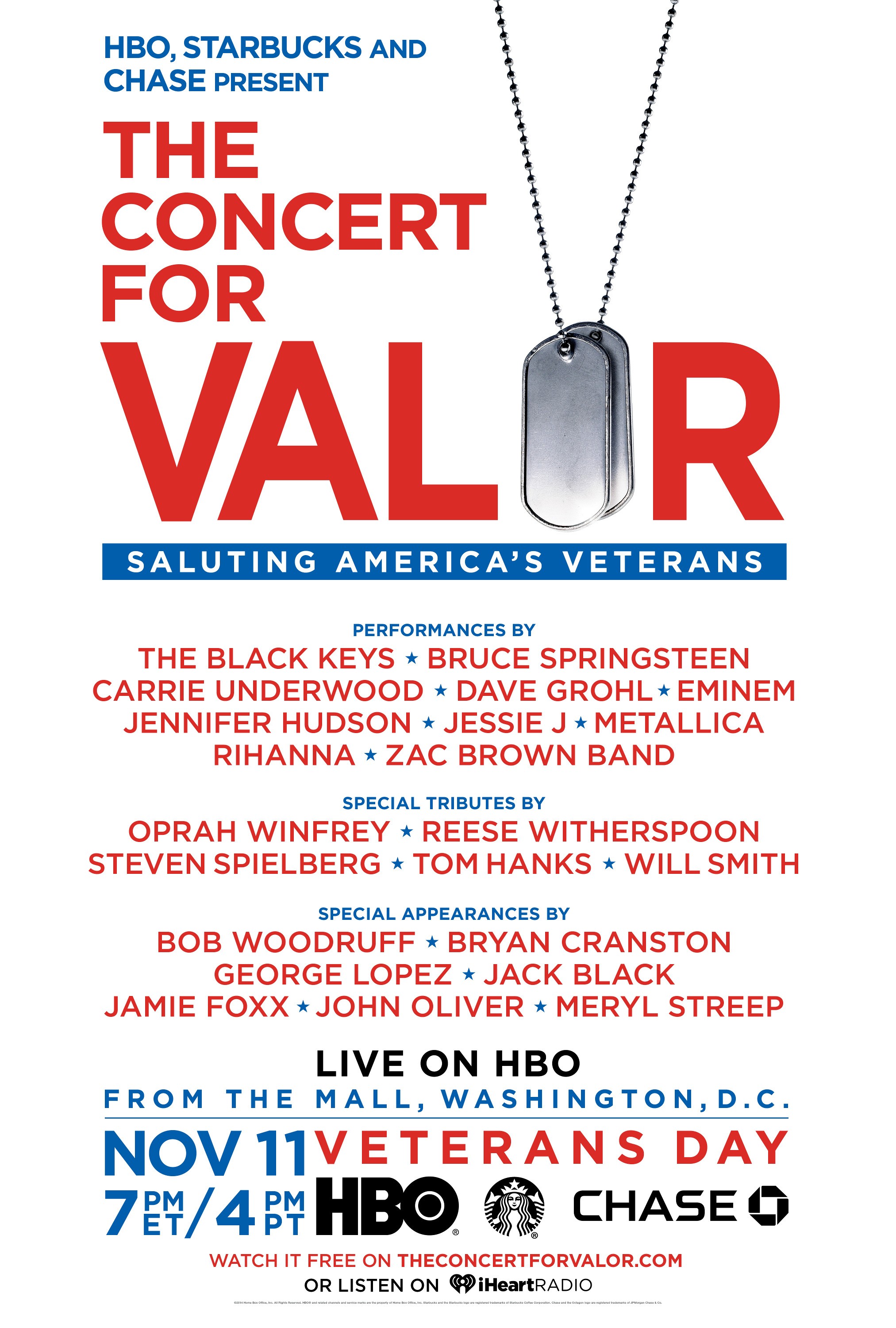 Mega Sized TV Poster Image for The Concert for Valor 