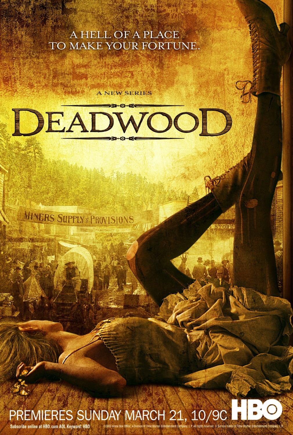 Extra Large TV Poster Image for Deadwood (#1 of 13)