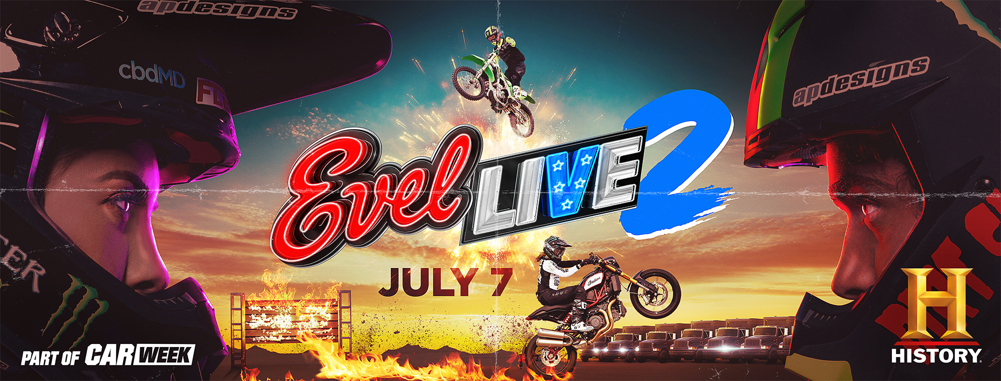 Mega Sized TV Poster Image for Evel Live 2 