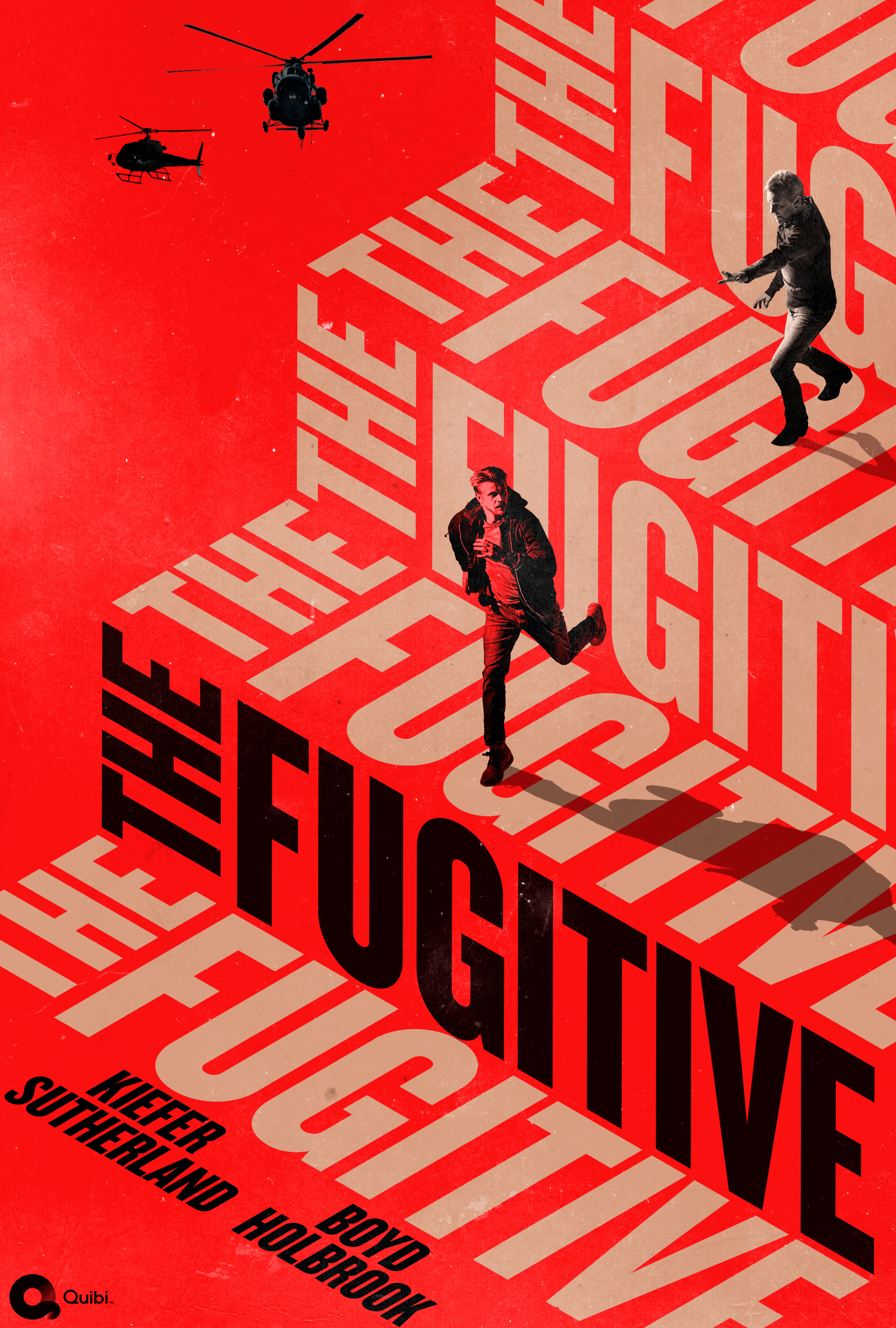 Mega Sized TV Poster Image for The Fugitive 