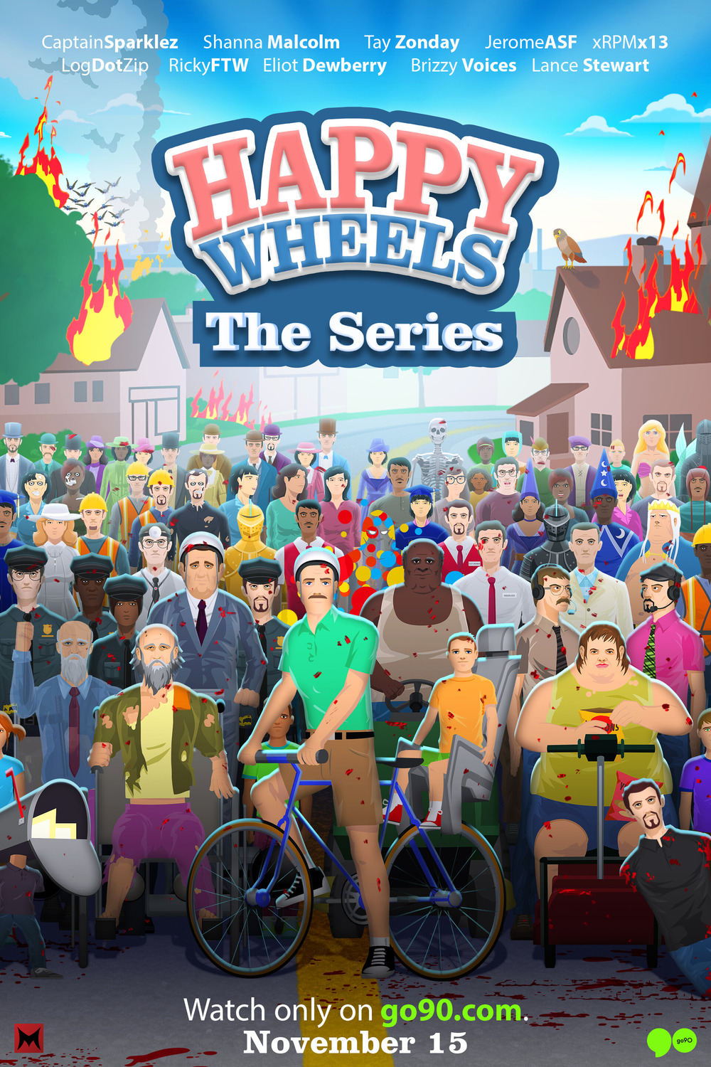 Extra Large TV Poster Image for Happy Wheels 