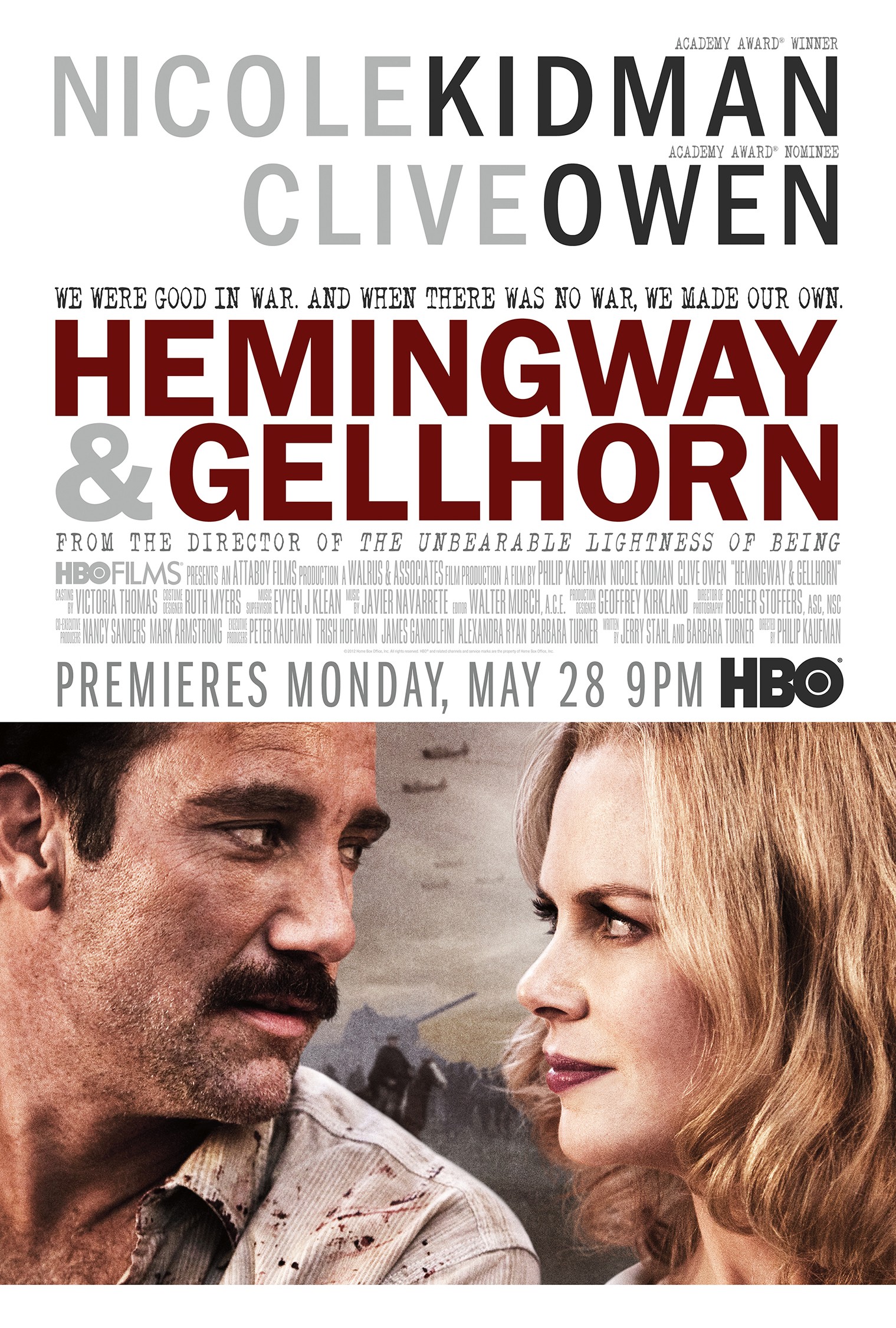 Mega Sized TV Poster Image for Hemingway & Gellhorn (#2 of 2)