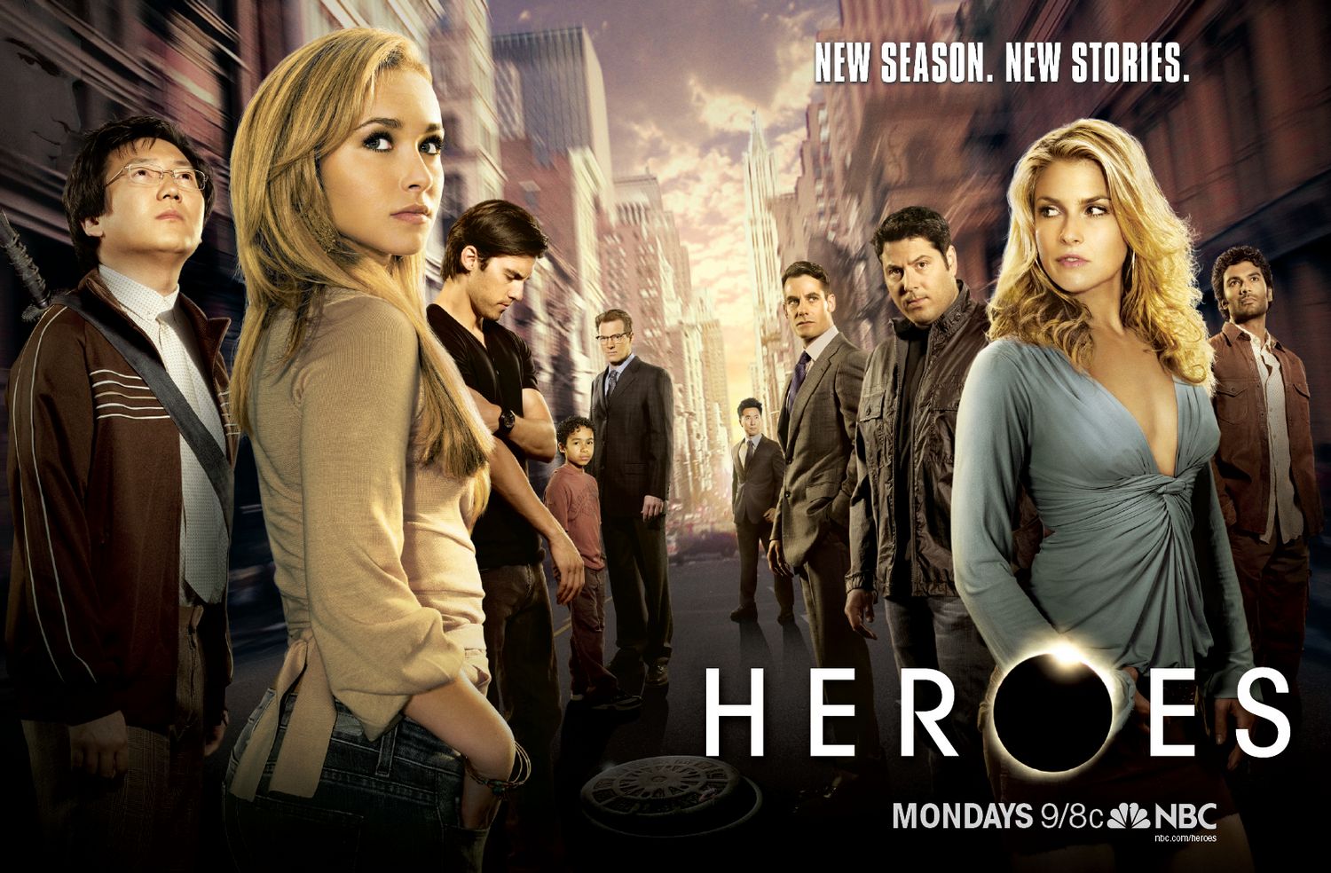 HEROES NBC TV Series Cast Promotional Poster ~ 24x36 