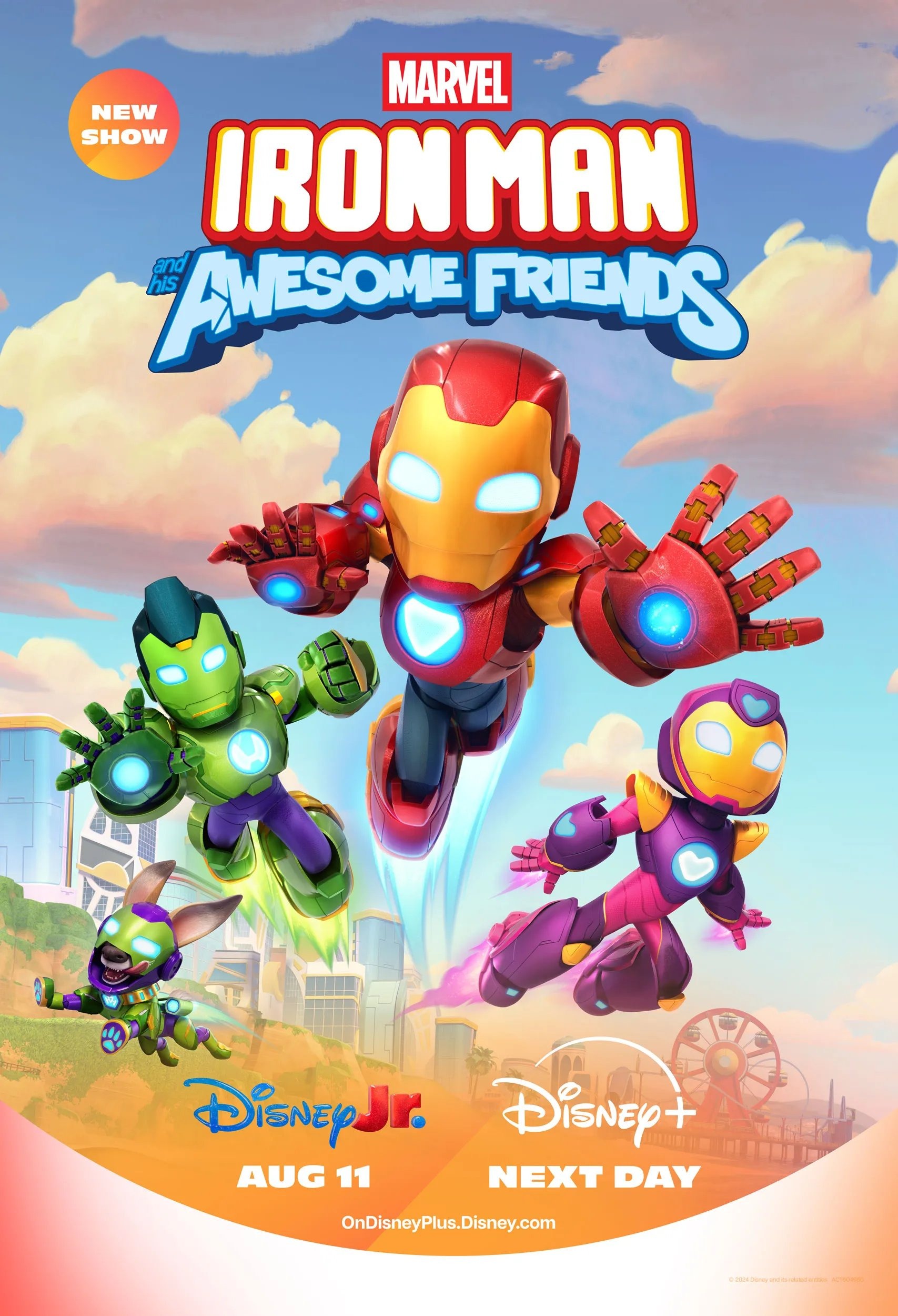 Mega Sized TV Poster Image for Iron Man and His Awesome Friends 