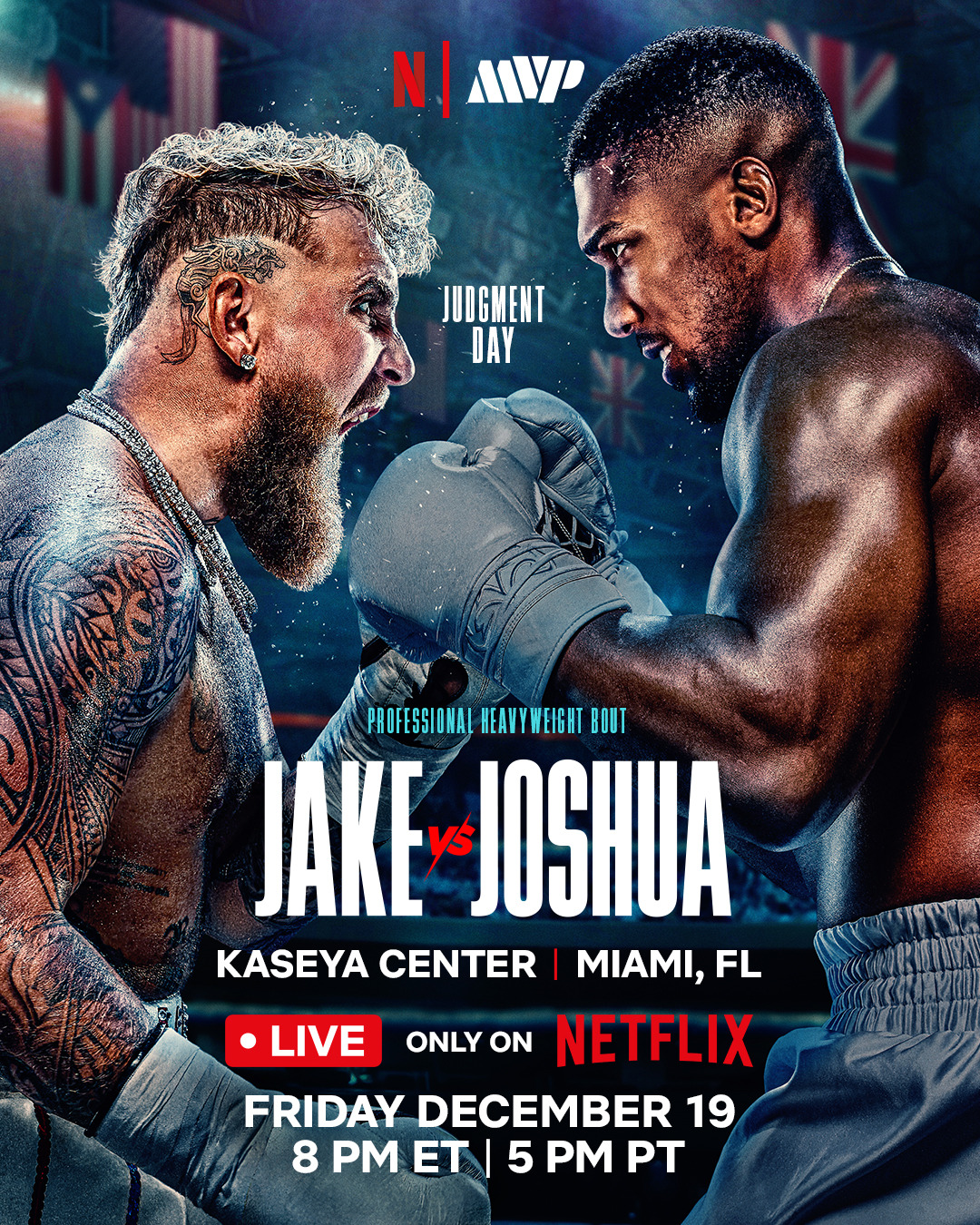 Extra Large TV Poster Image for Jake Paul vs. Anthony Joshua (#2 of 2)