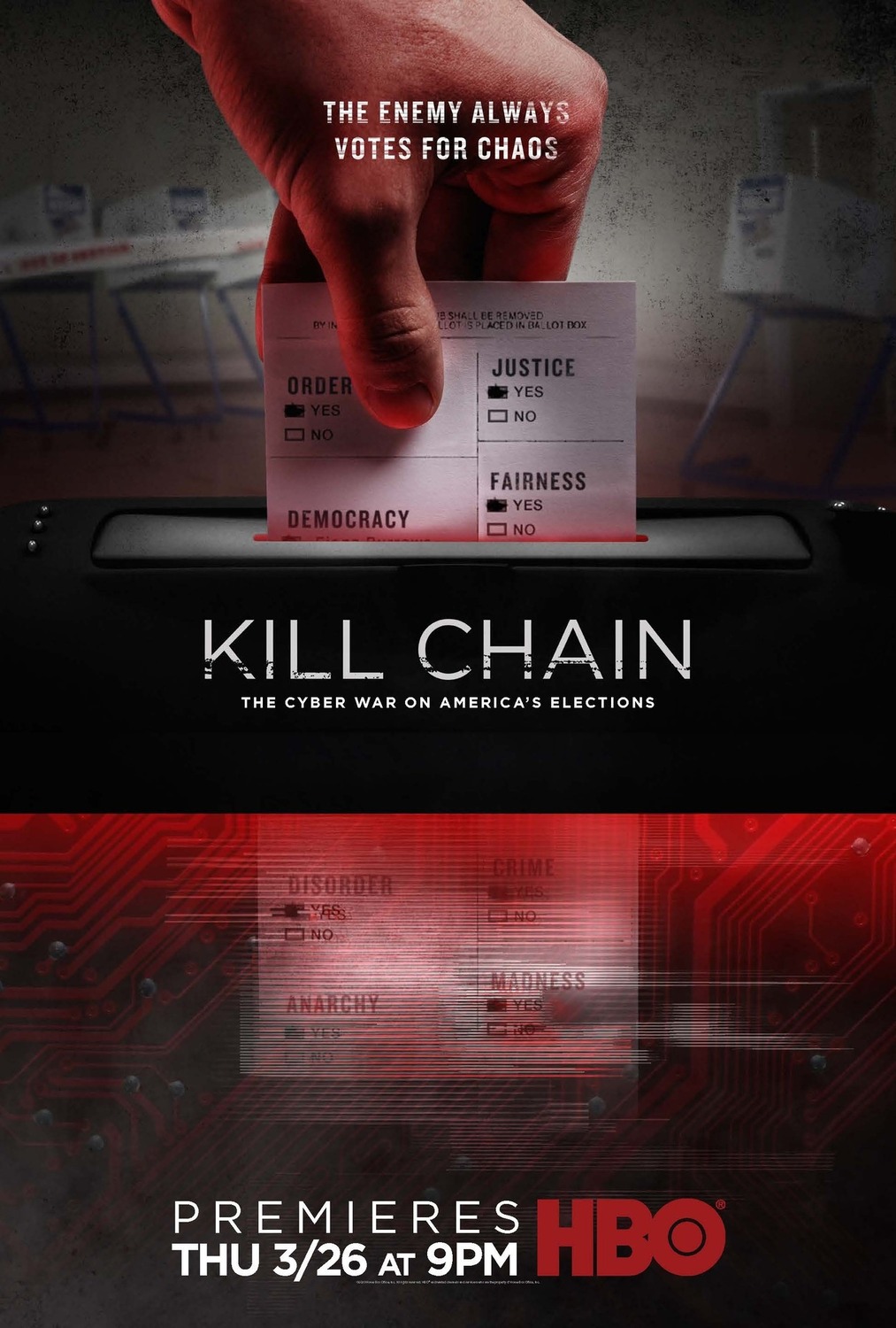 Extra Large TV Poster Image for Kill Chain: The Cyber War on America's Elections 