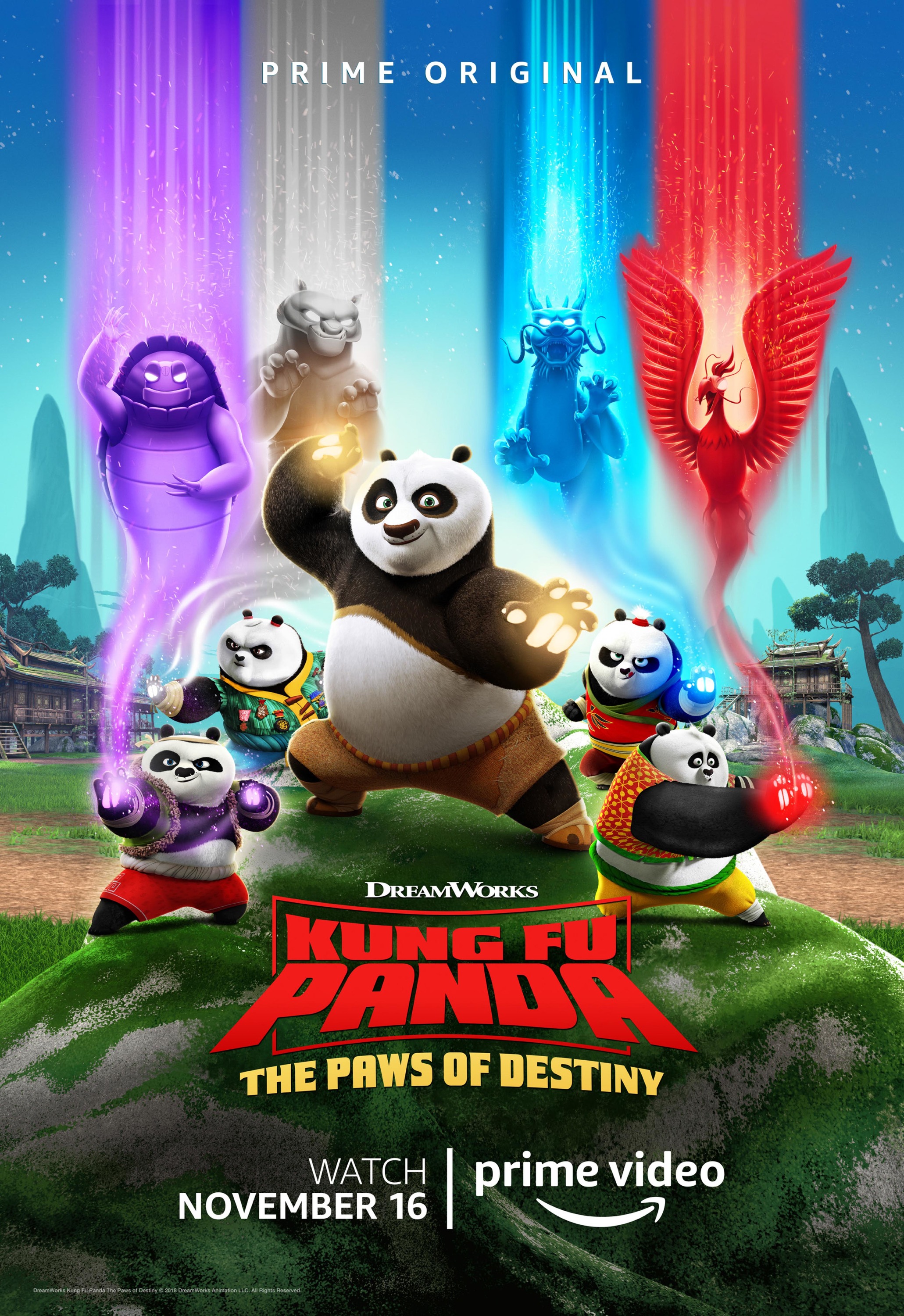 Mega Sized TV Poster Image for Kung Fu Panda: The Paws of Destiny 