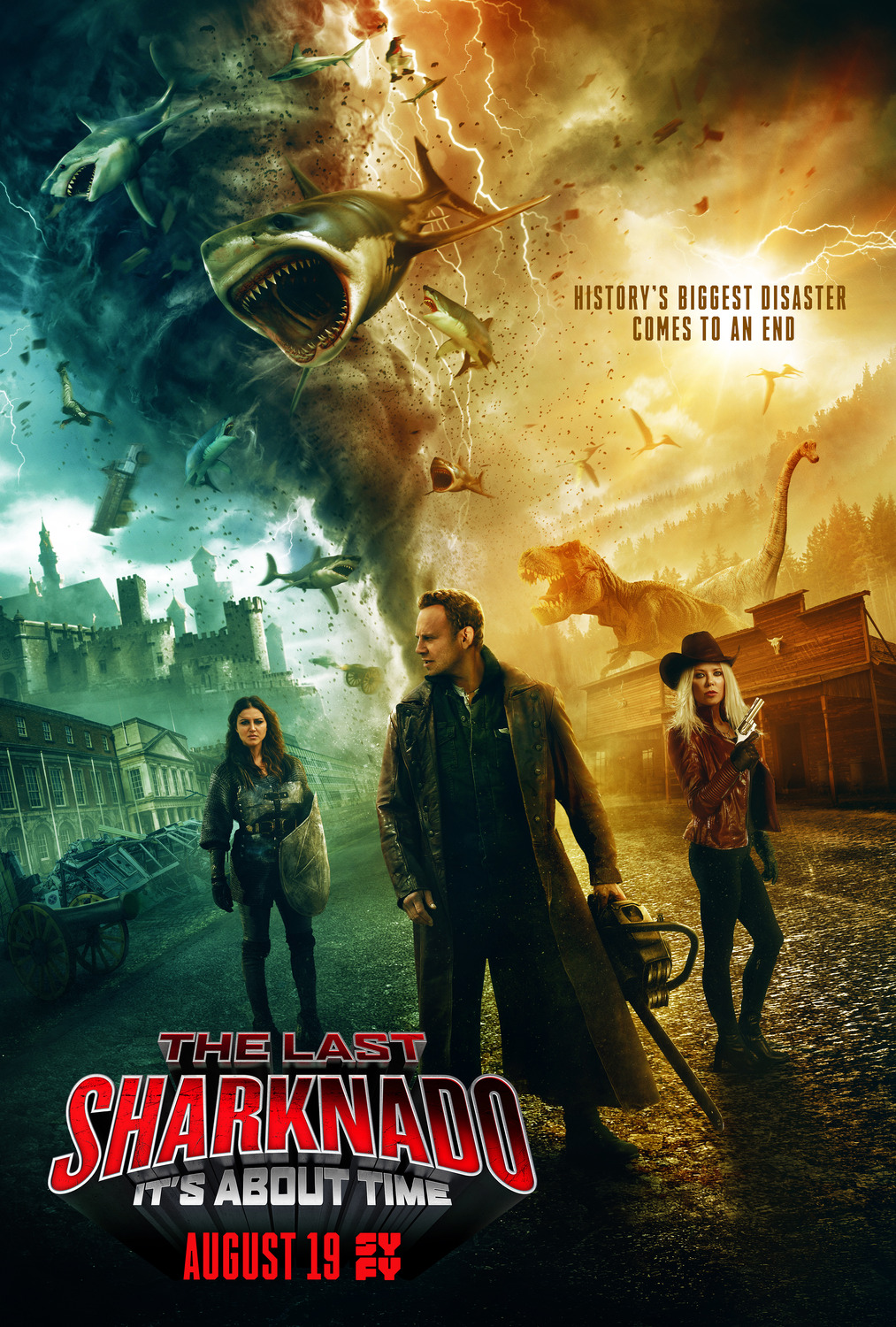 Extra Large TV Poster Image for The Last Sharknado: It's About Time (#5 of 5)