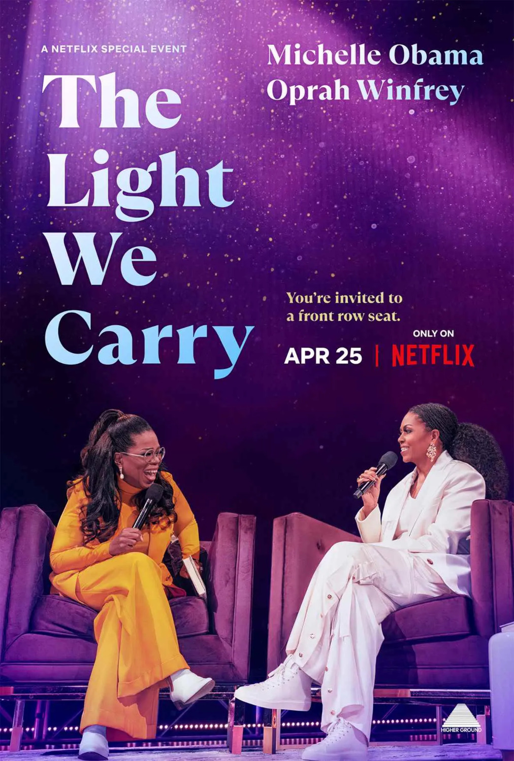 Extra Large TV Poster Image for The Light We Carry: Michelle Obama and Oprah Winfrey 