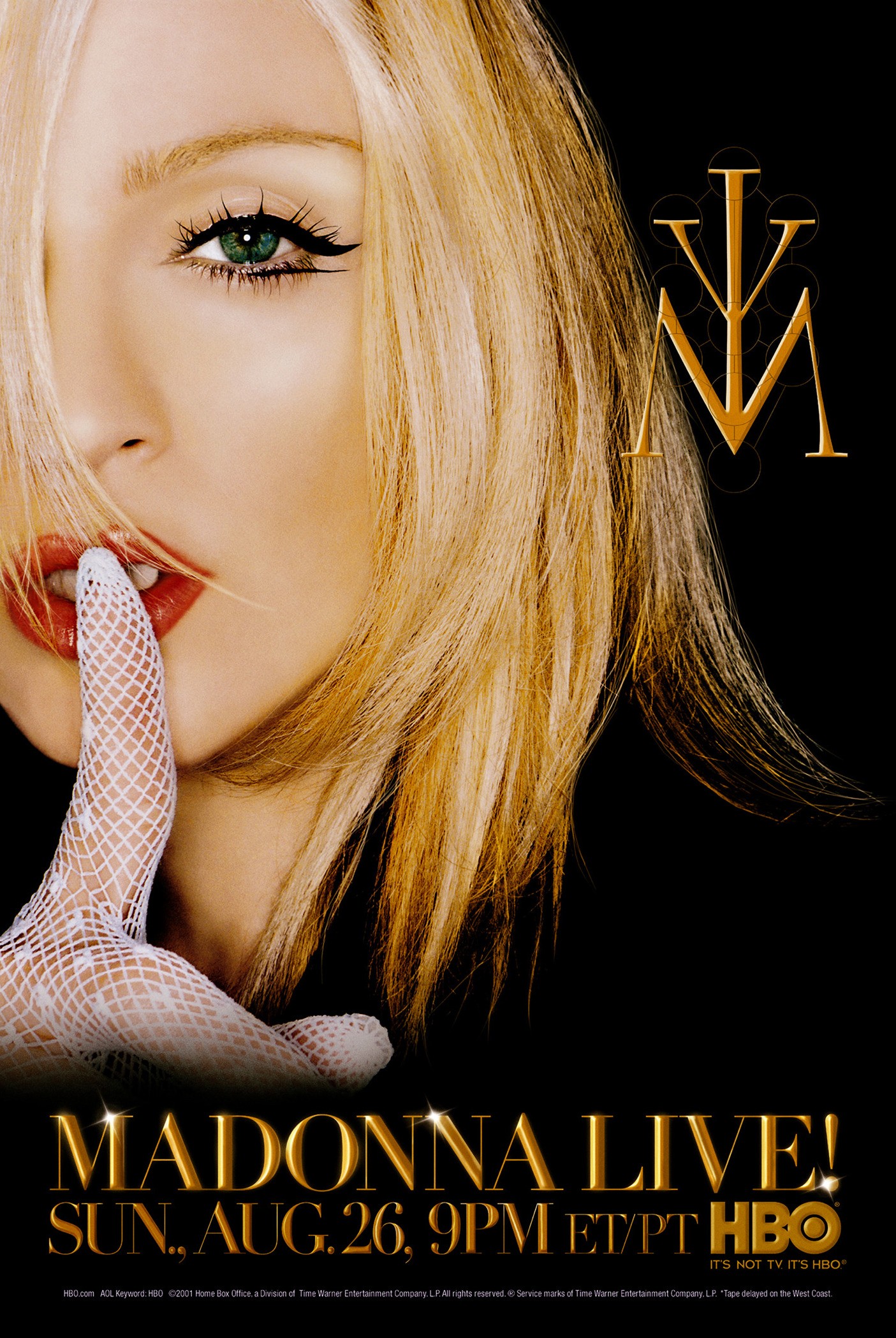 Mega Sized TV Poster Image for Madonna Live! 
