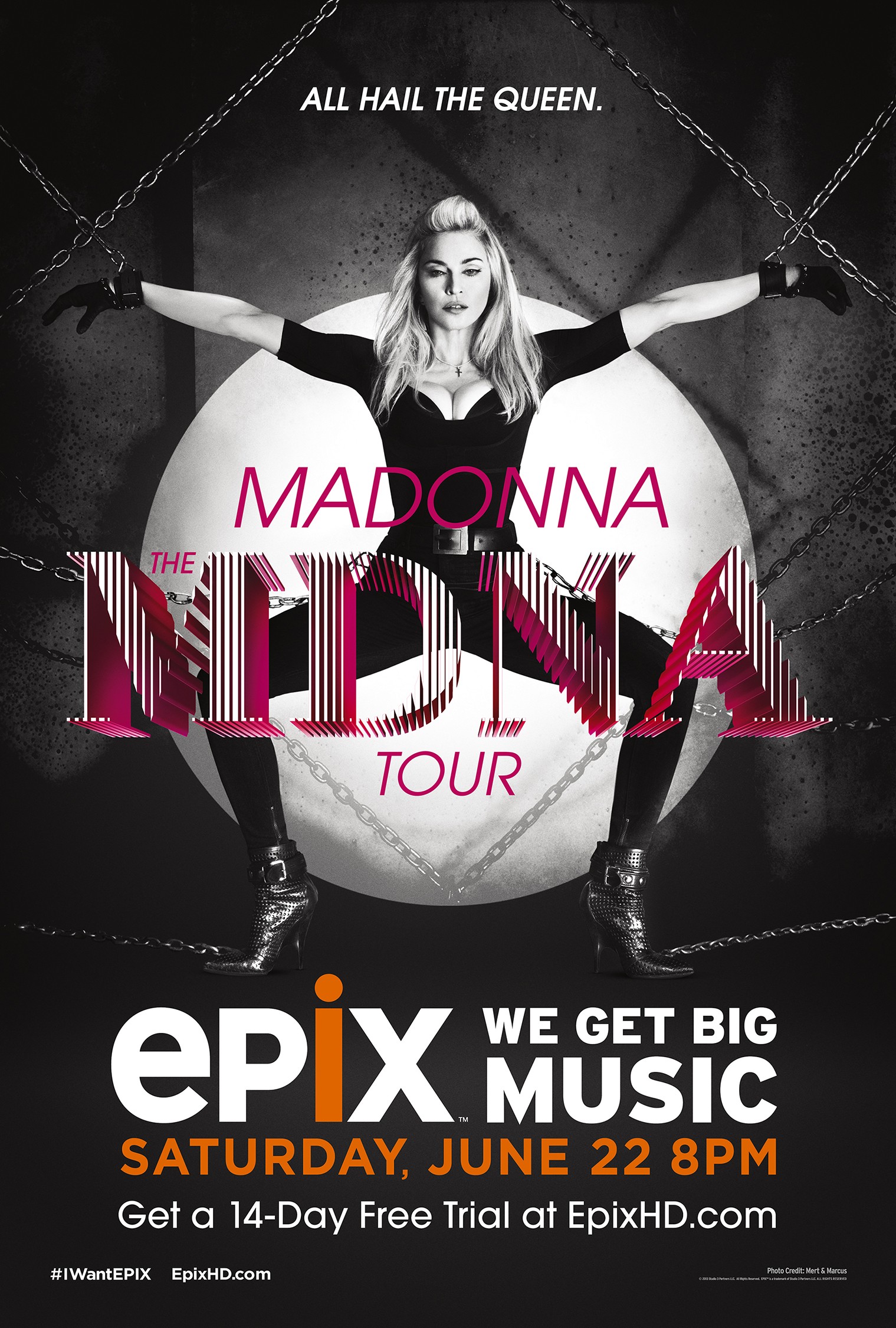 Mega Sized TV Poster Image for Madonna: The MDNA Tour 