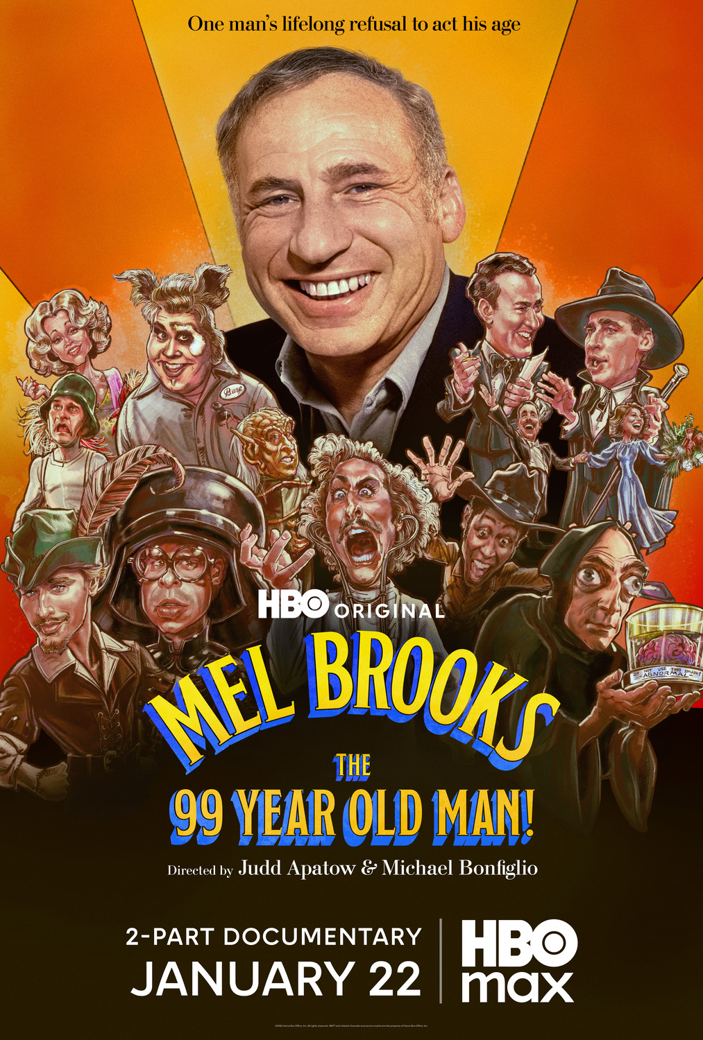 Extra Large TV Poster Image for Mel Brooks: The 99 Year Old Man! 